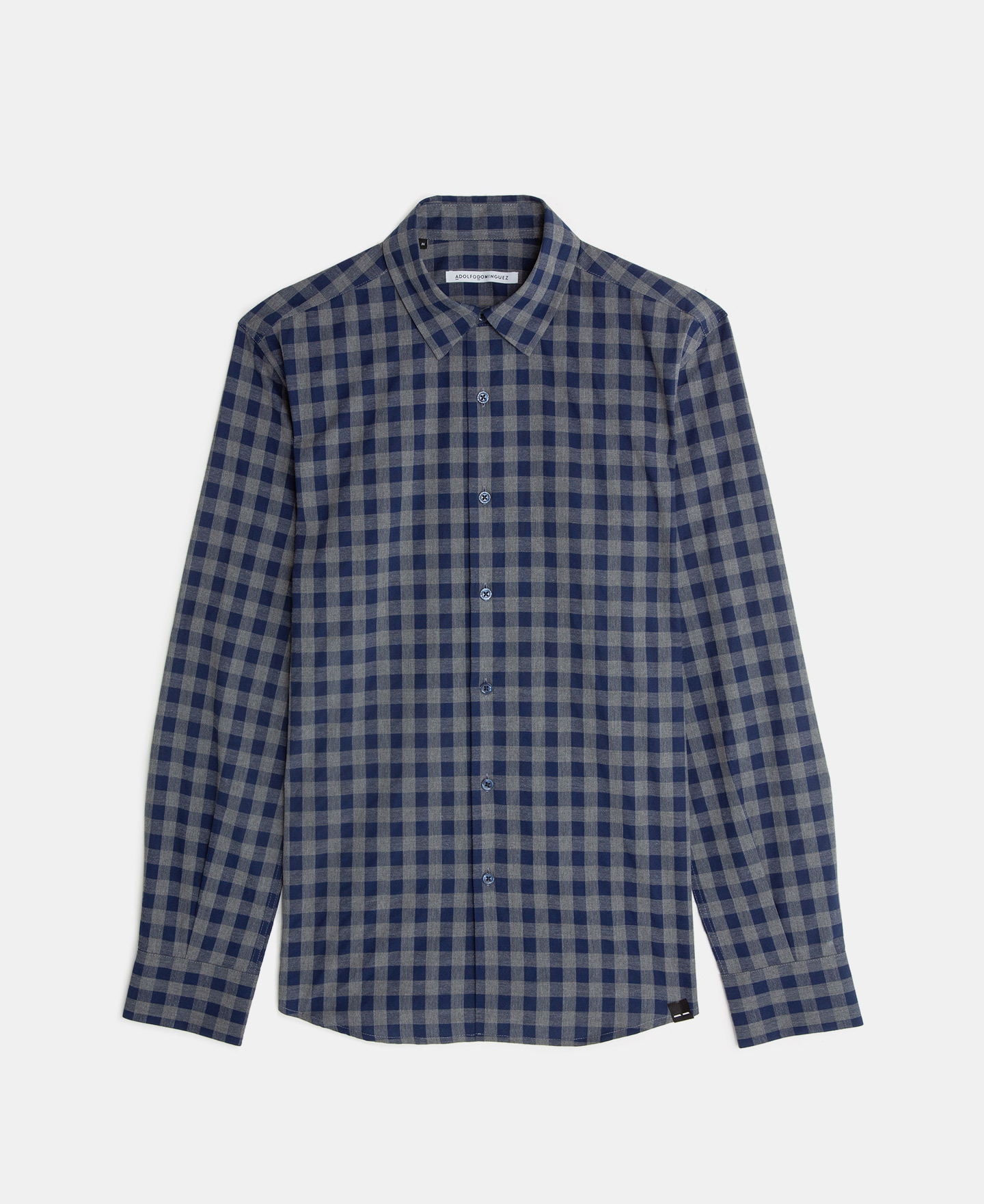Camisa cuadros en algodón image number 4