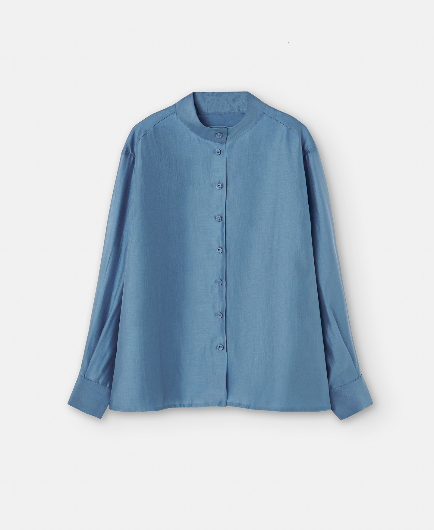 Blusa cuello Mao en lyocell responsable image number 4