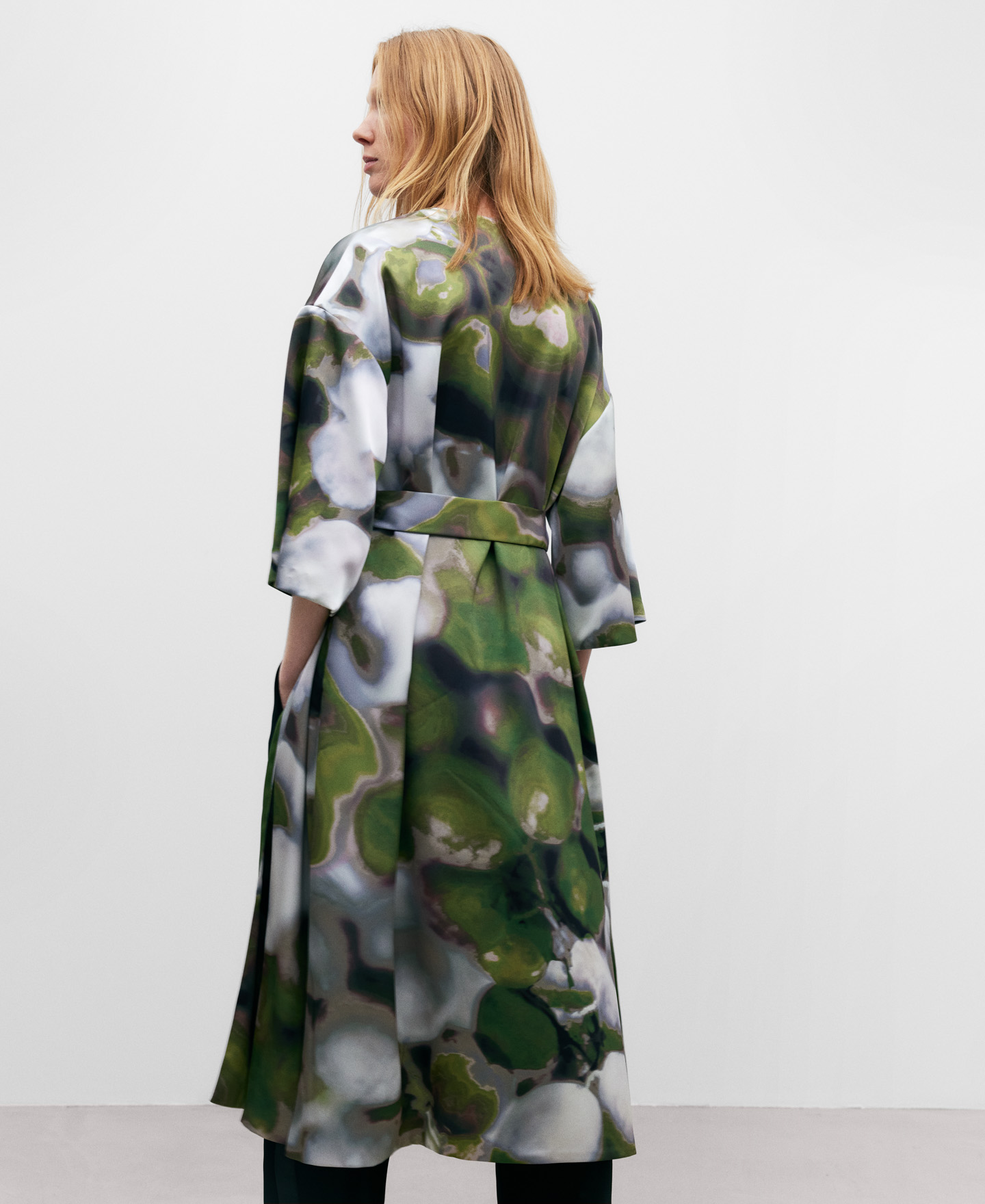 Printed long kaftan image number 2