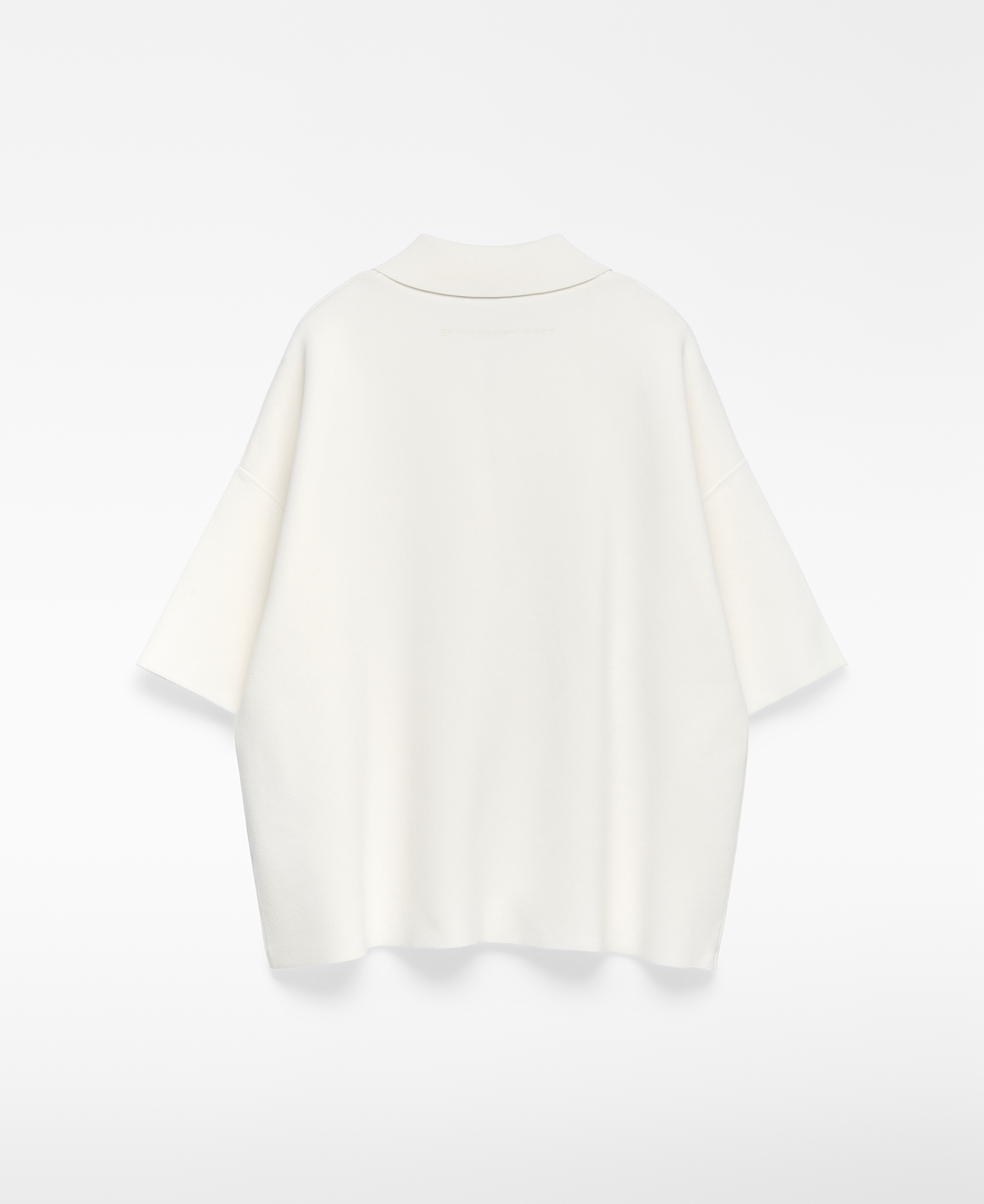 Knit short sleeve polo shirt woman image number 5