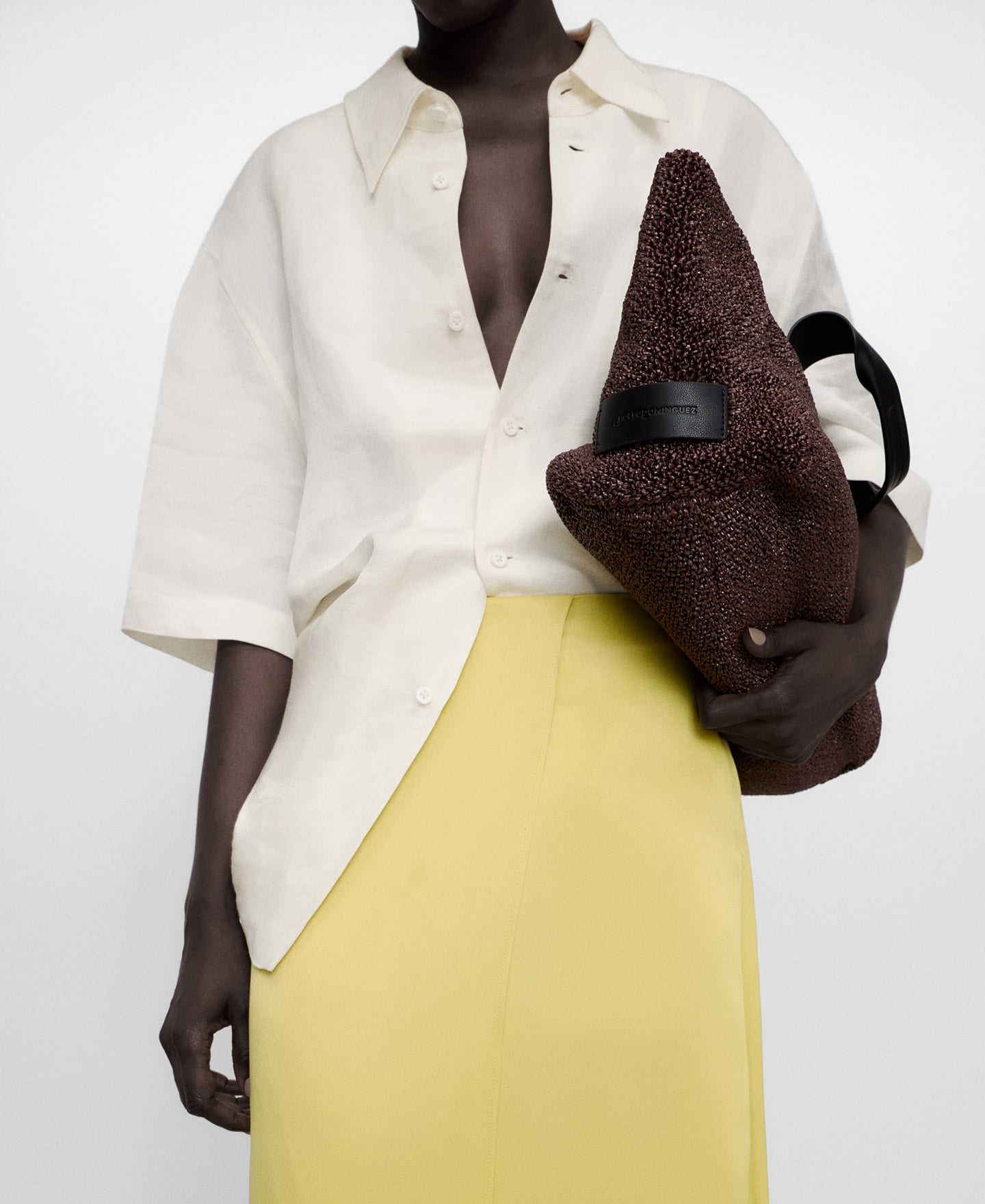 Midi satin wrap skirt image number 3