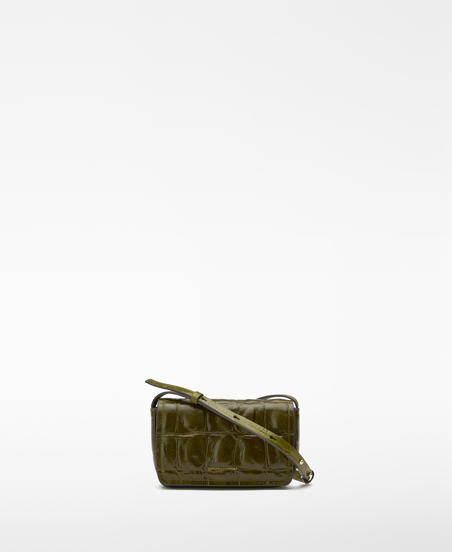 Mica croc-effect mini crossbody image number 0