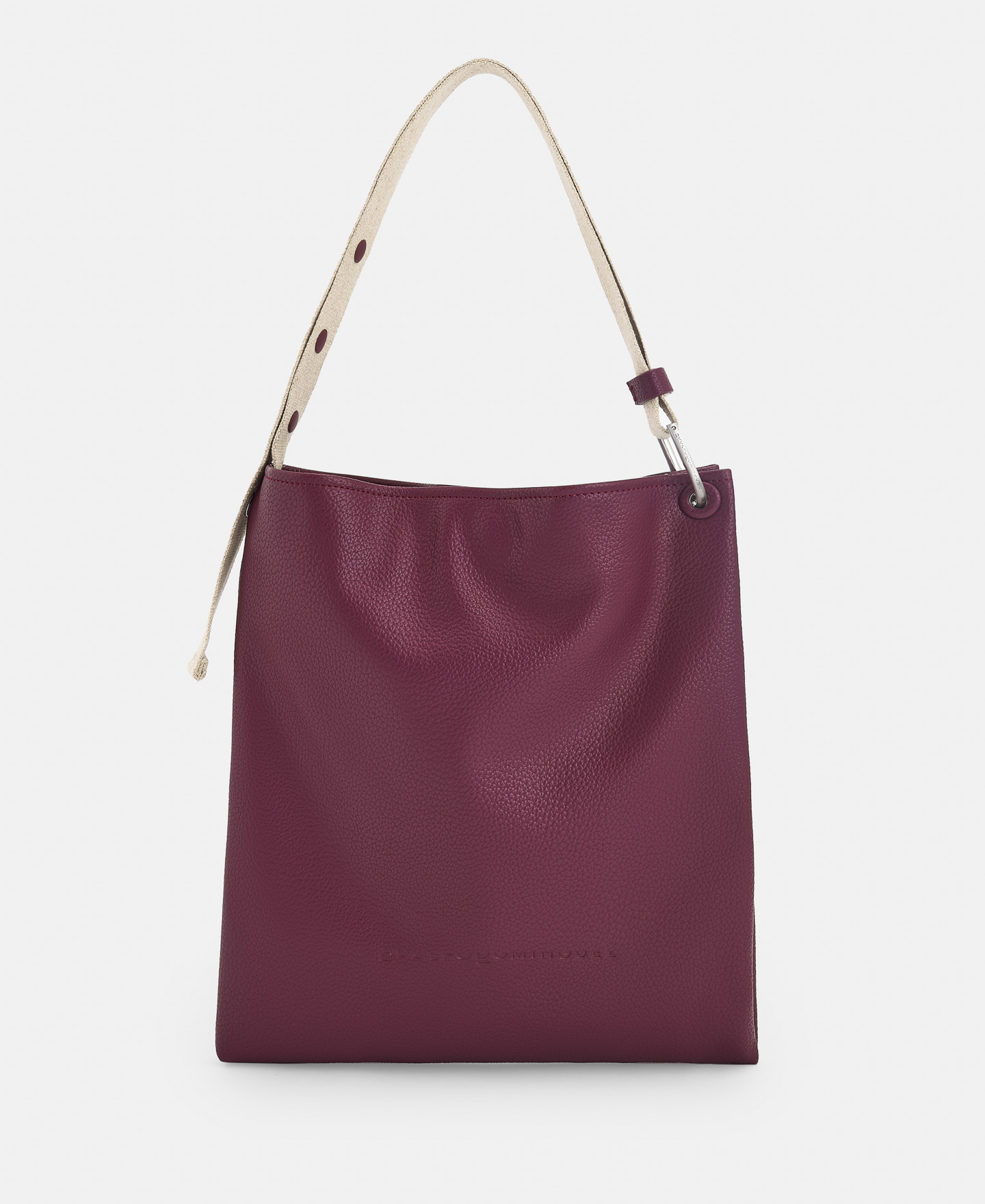 Recycled material vertical hobo bag image number 0