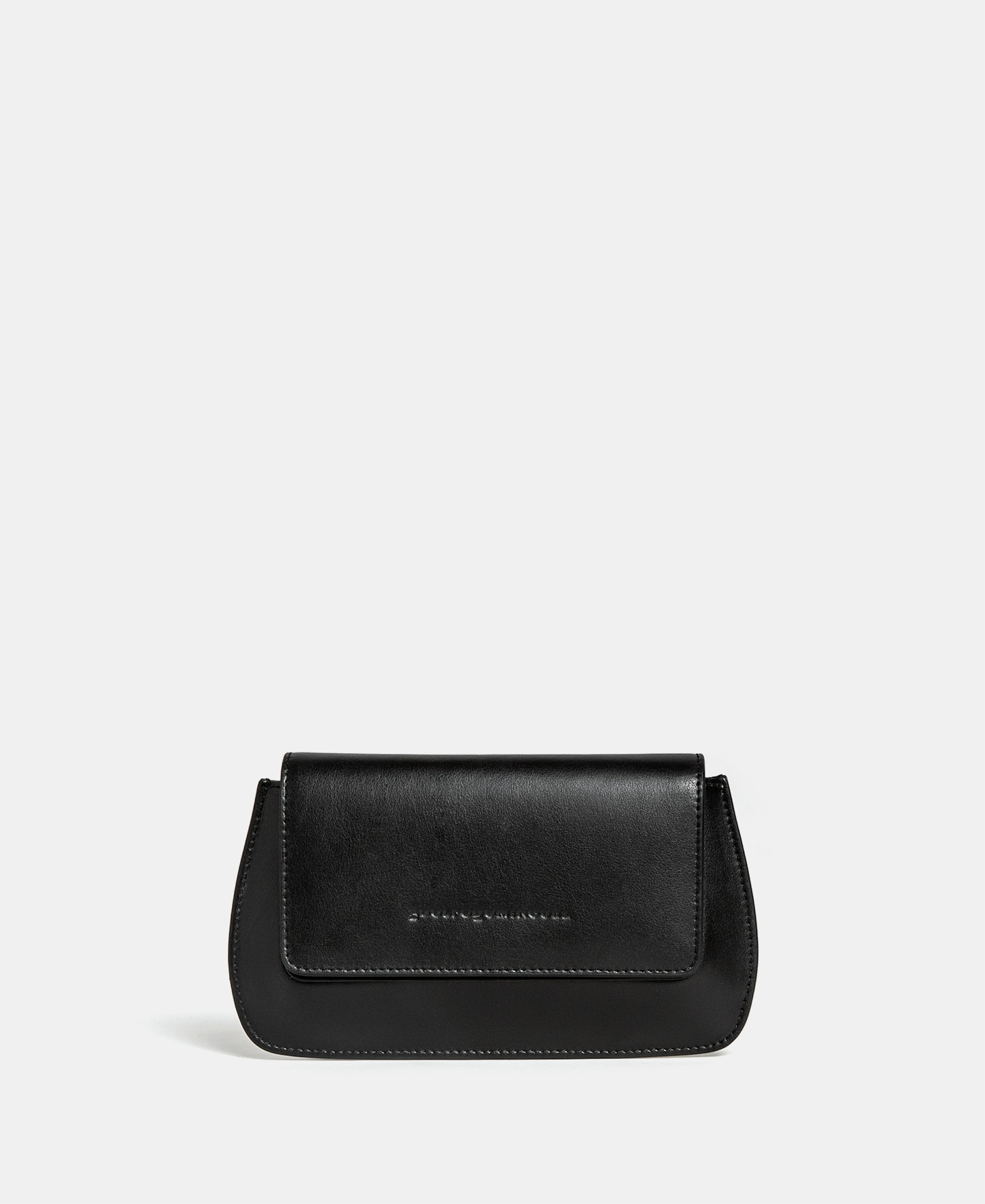 Vachetta leather clutch image number 0