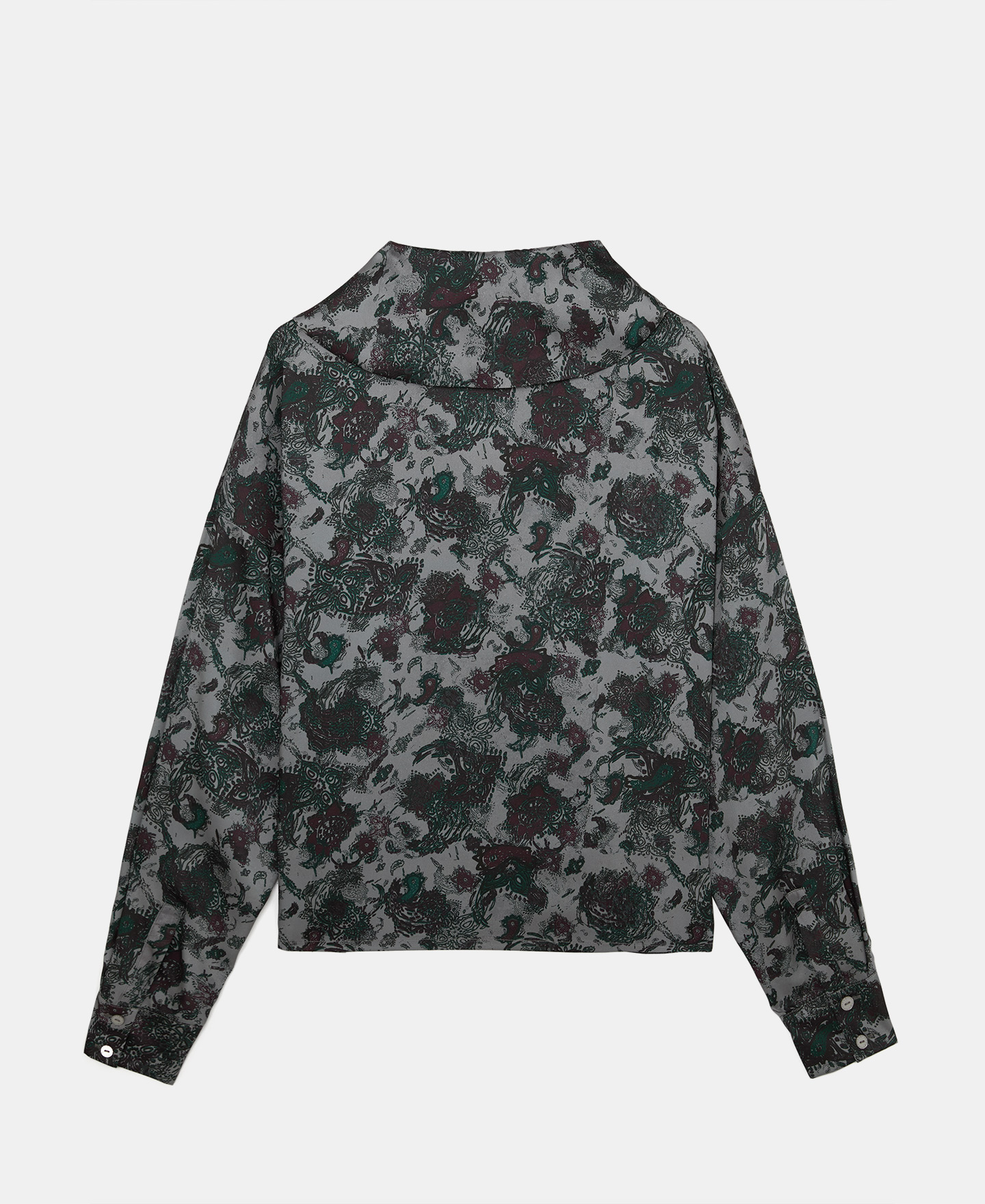 Camisa estampada cuello shawl image number 5