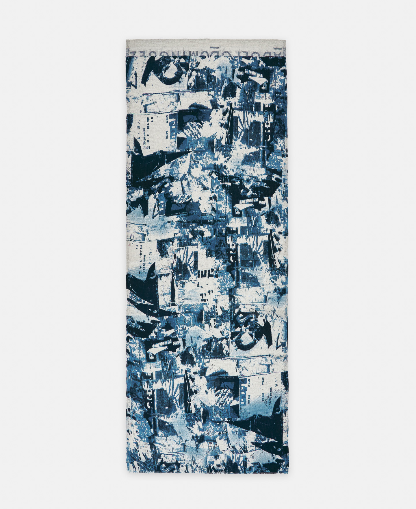 Printed shawl in organic cotton image number 0