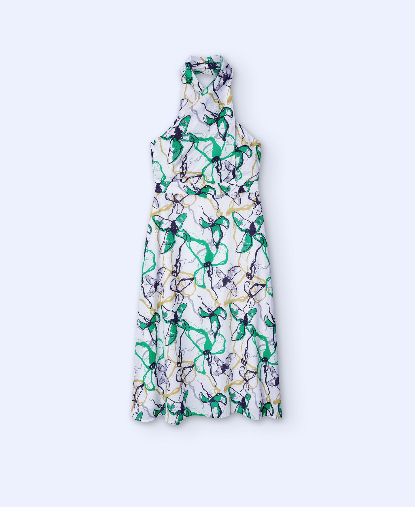 Halterneck printed dress image number 4