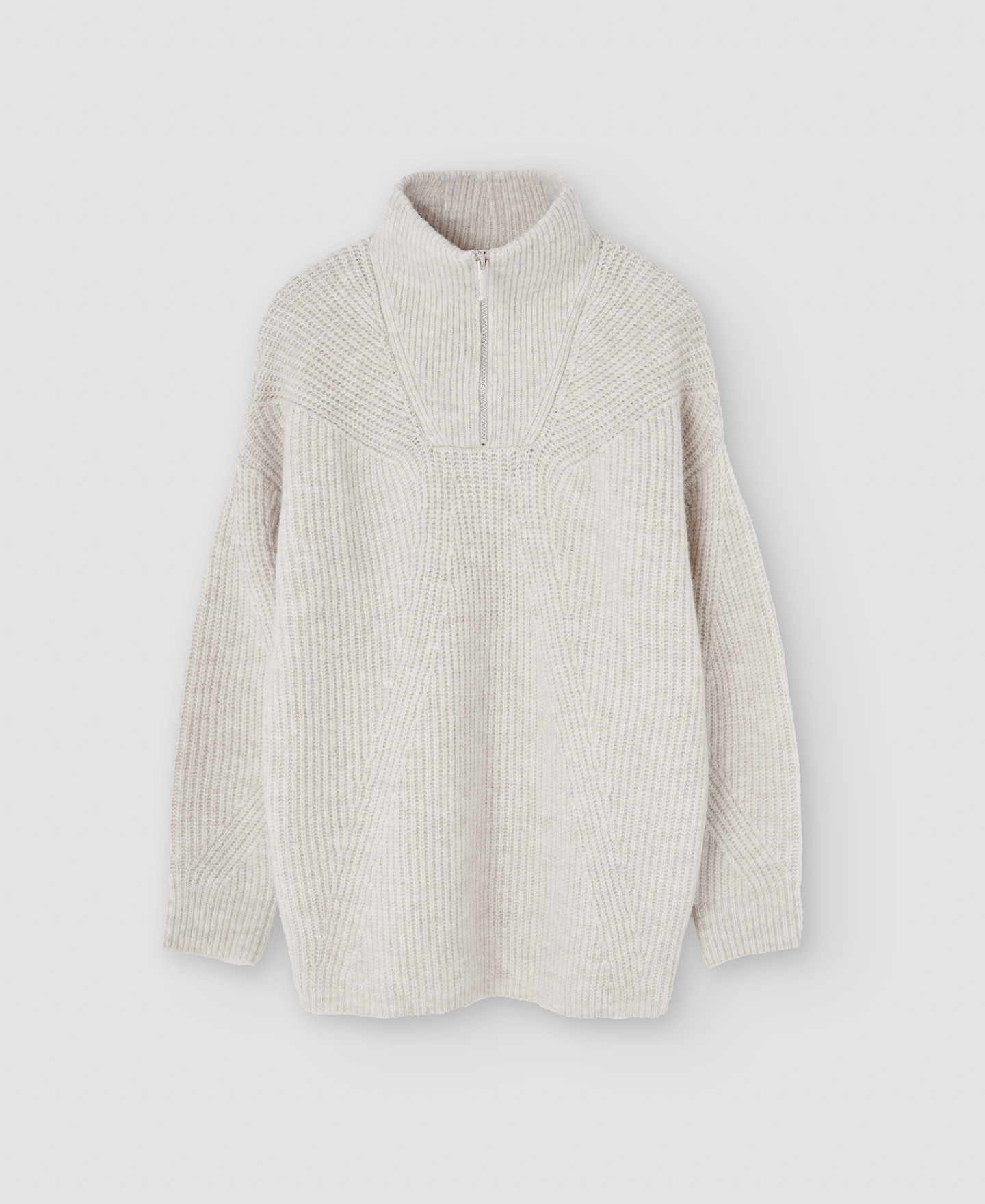 Wool knitted turtleneck sweater image number 4