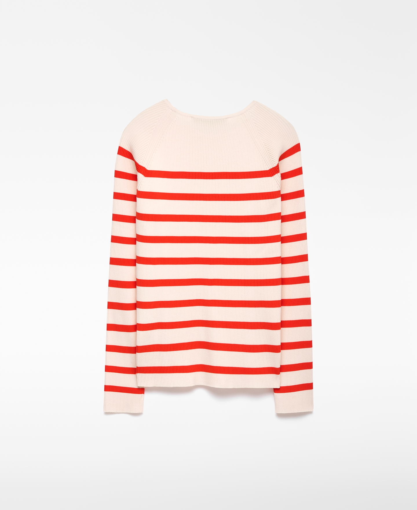 Striped ribbed sweater woman image number 5