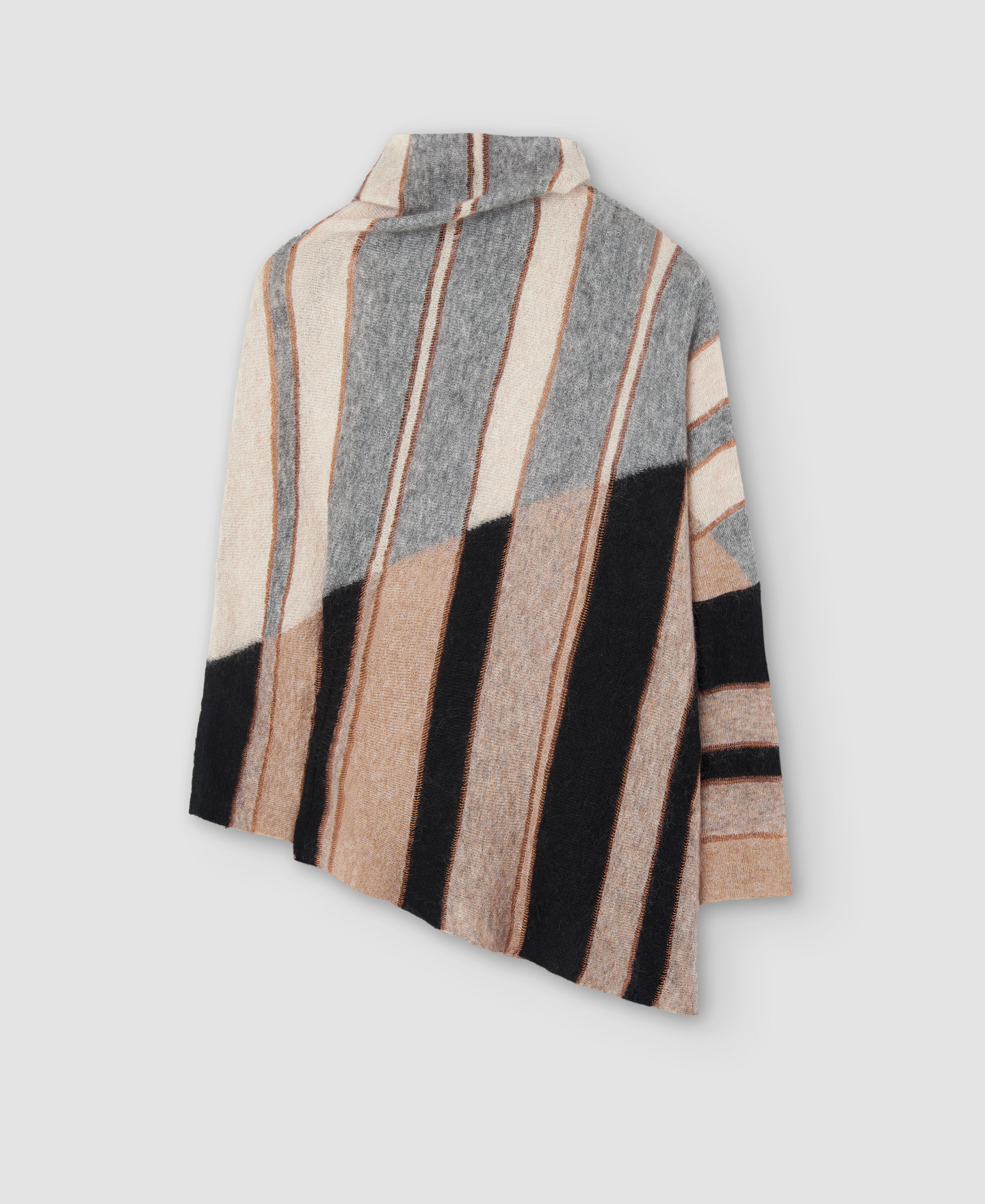 Mohair fabric intarsia sweater image number 7