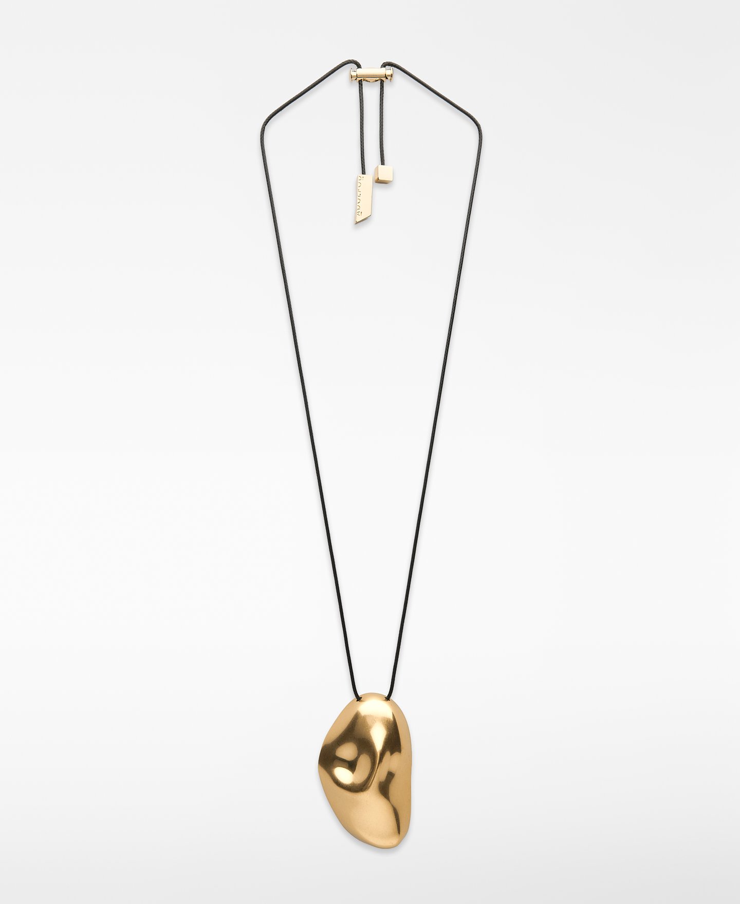 Organic-shaped pendant necklace image number 0