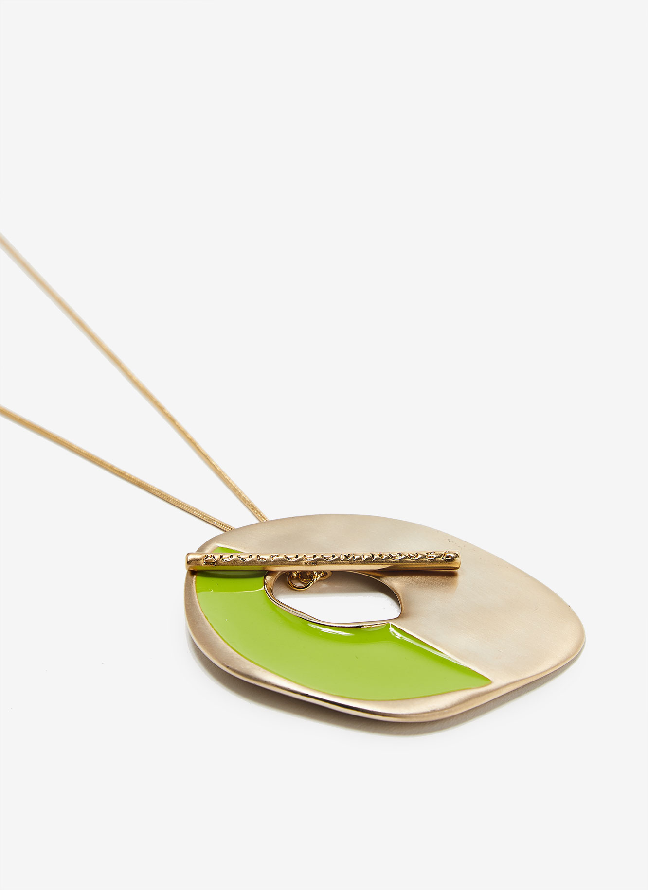 Collar largo en metal y resina image number 1