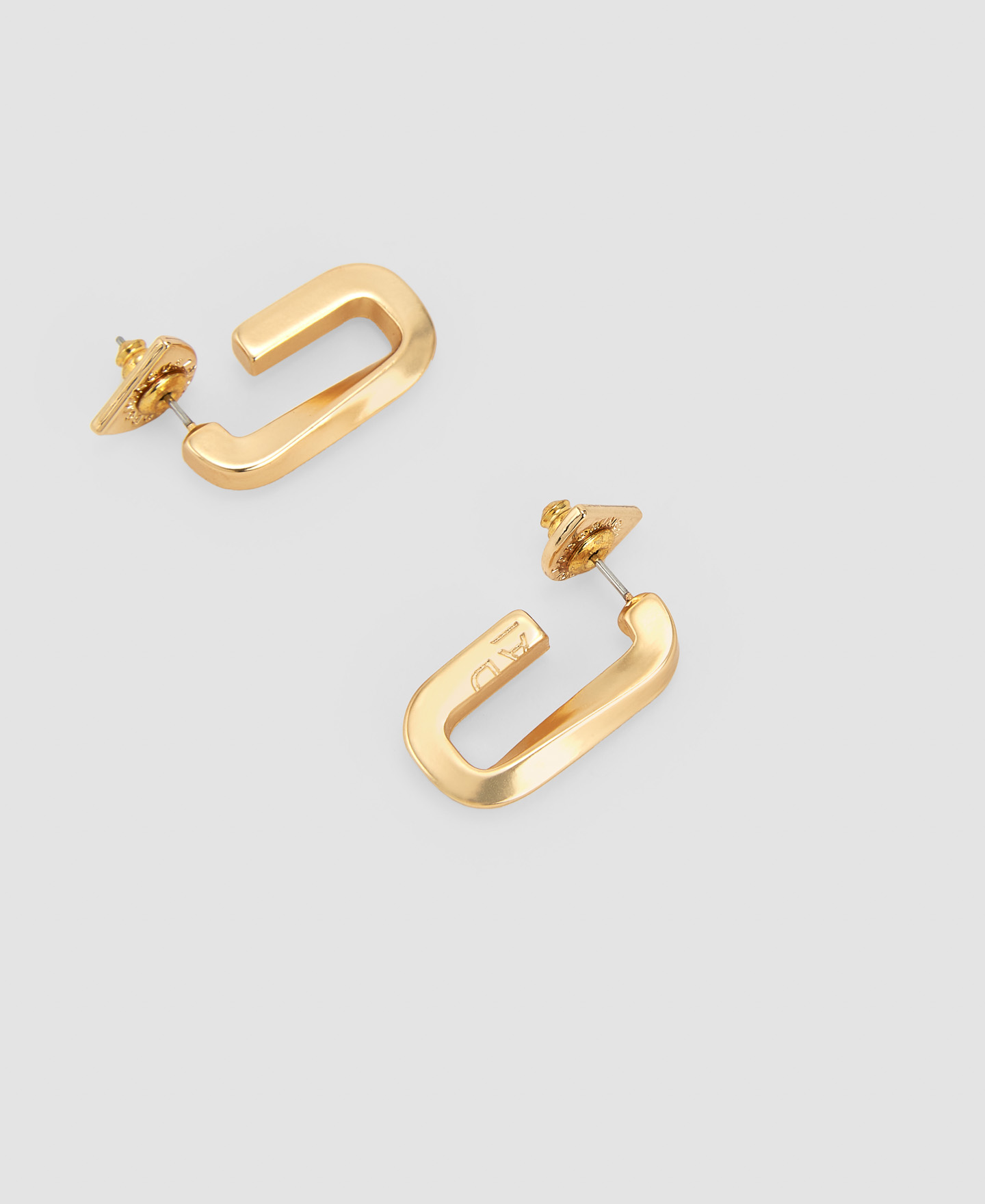 Zinc and steel Twist earring image number 1
