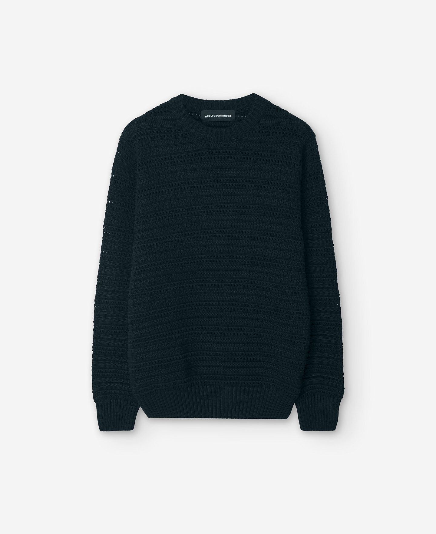 Jersey algodón negro hombre image number 4