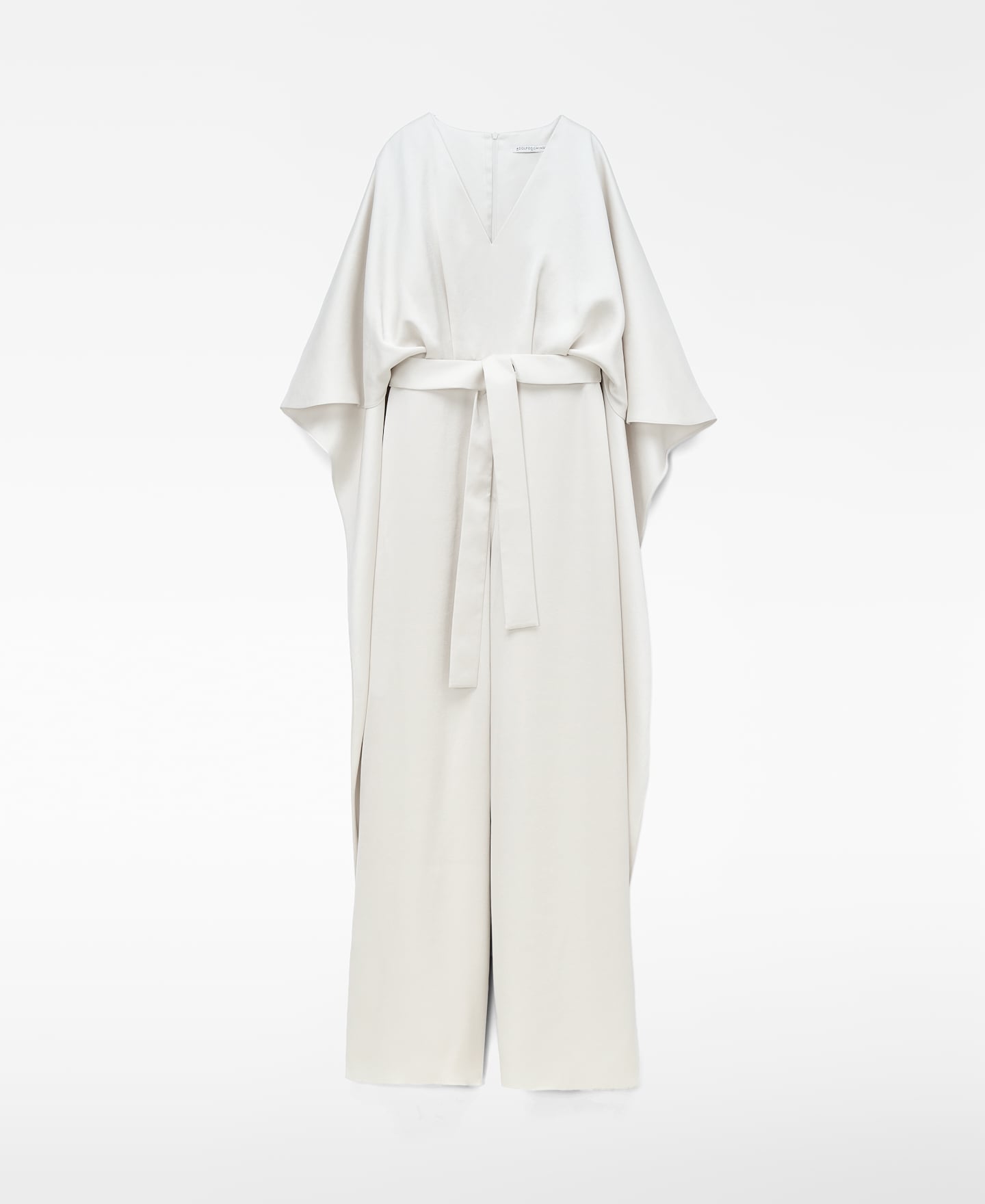 Satin jumpsuit with back cape image number 4