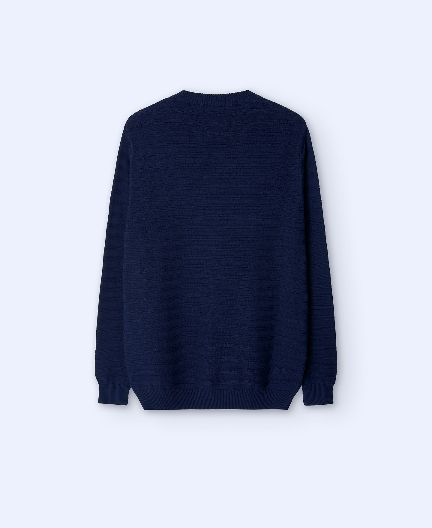 Striped structure crew neck sweater image number 5