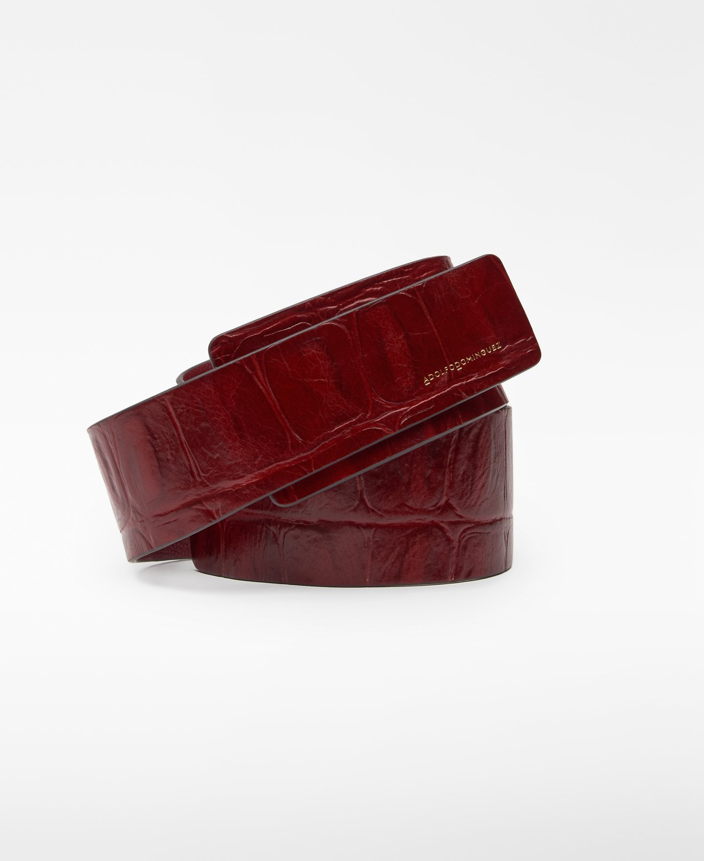 Coco leather Velcro closure belt woman image number 1