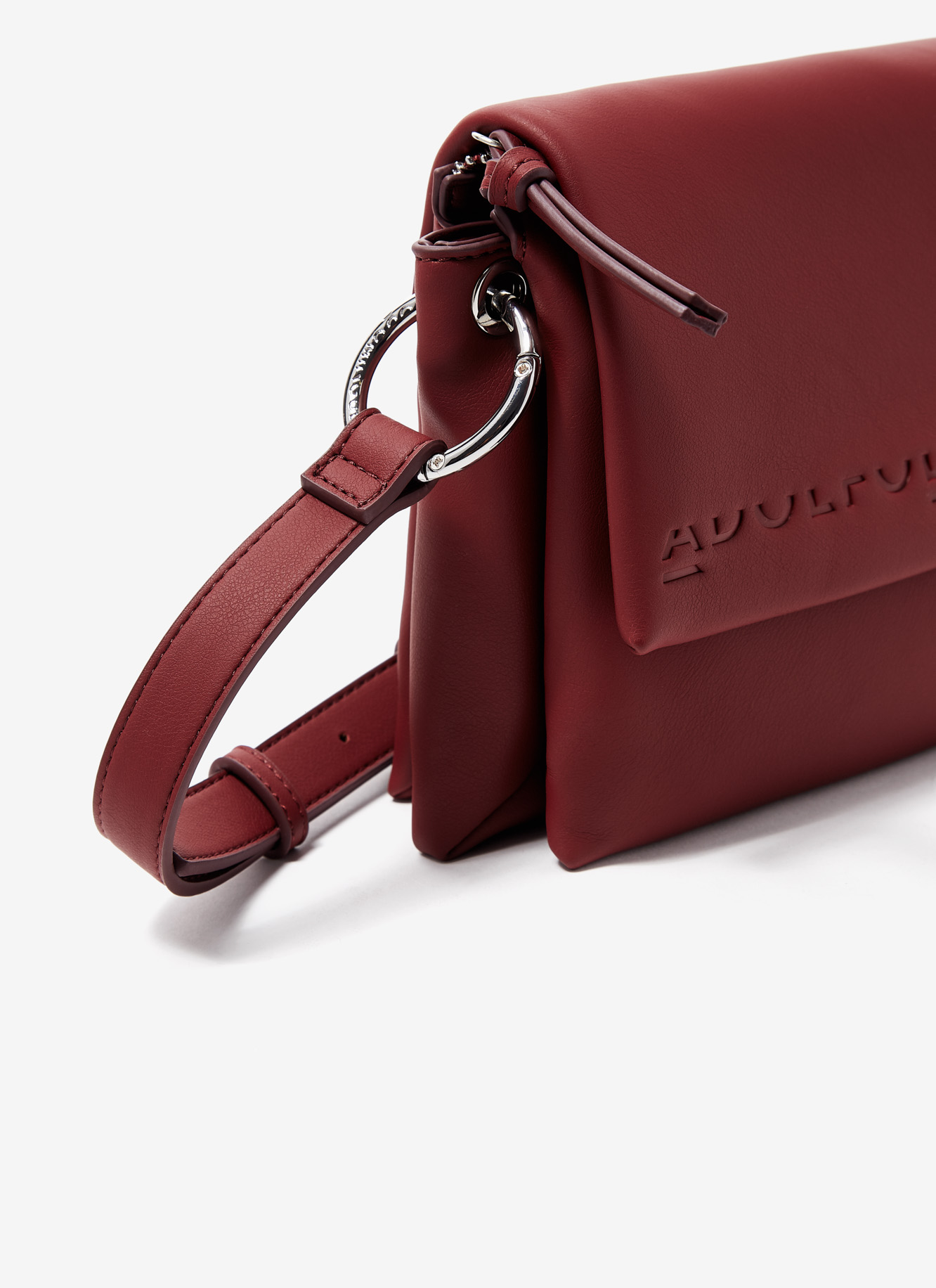 Faux leather flap cross body bag image number 2