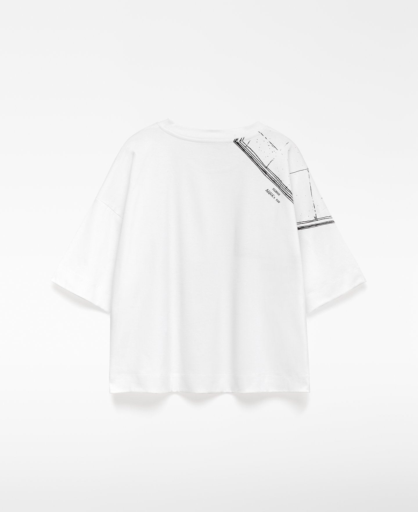 Damenshirt mit kartografischem Print Baumwolle image number 5
