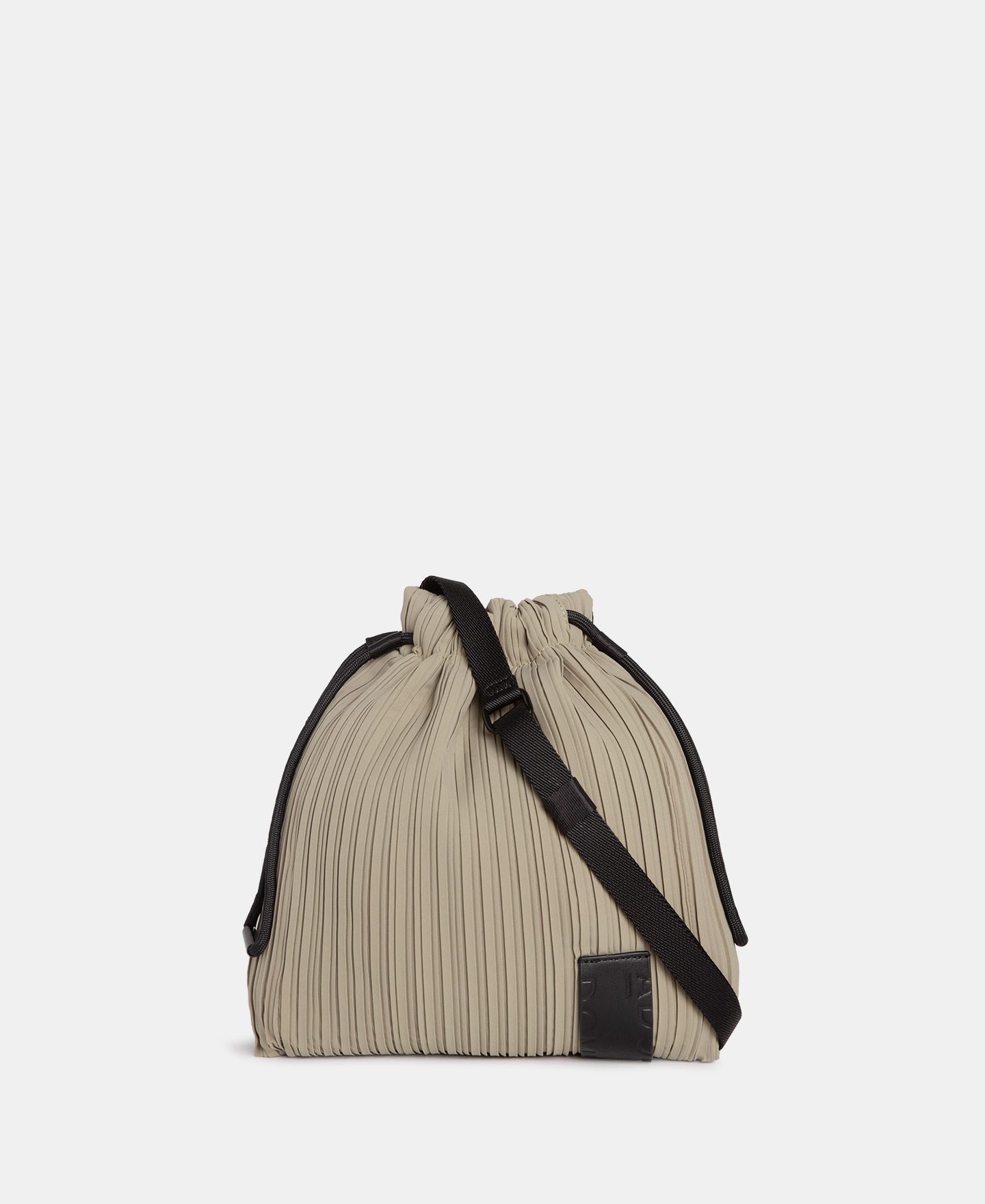 Leather textured small shoulder bag image number 0
