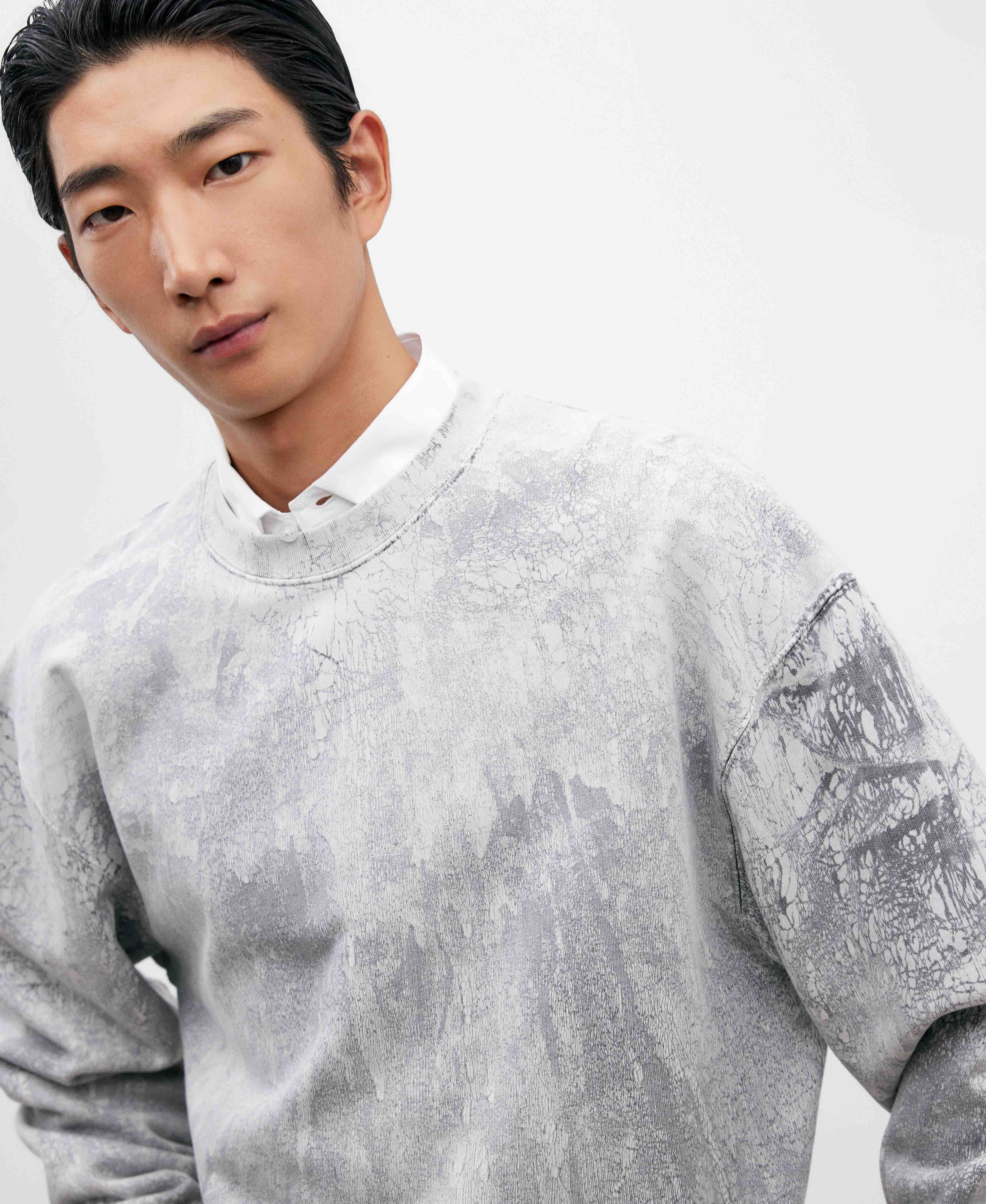 Cotton printed men's sweatshirt image number 3