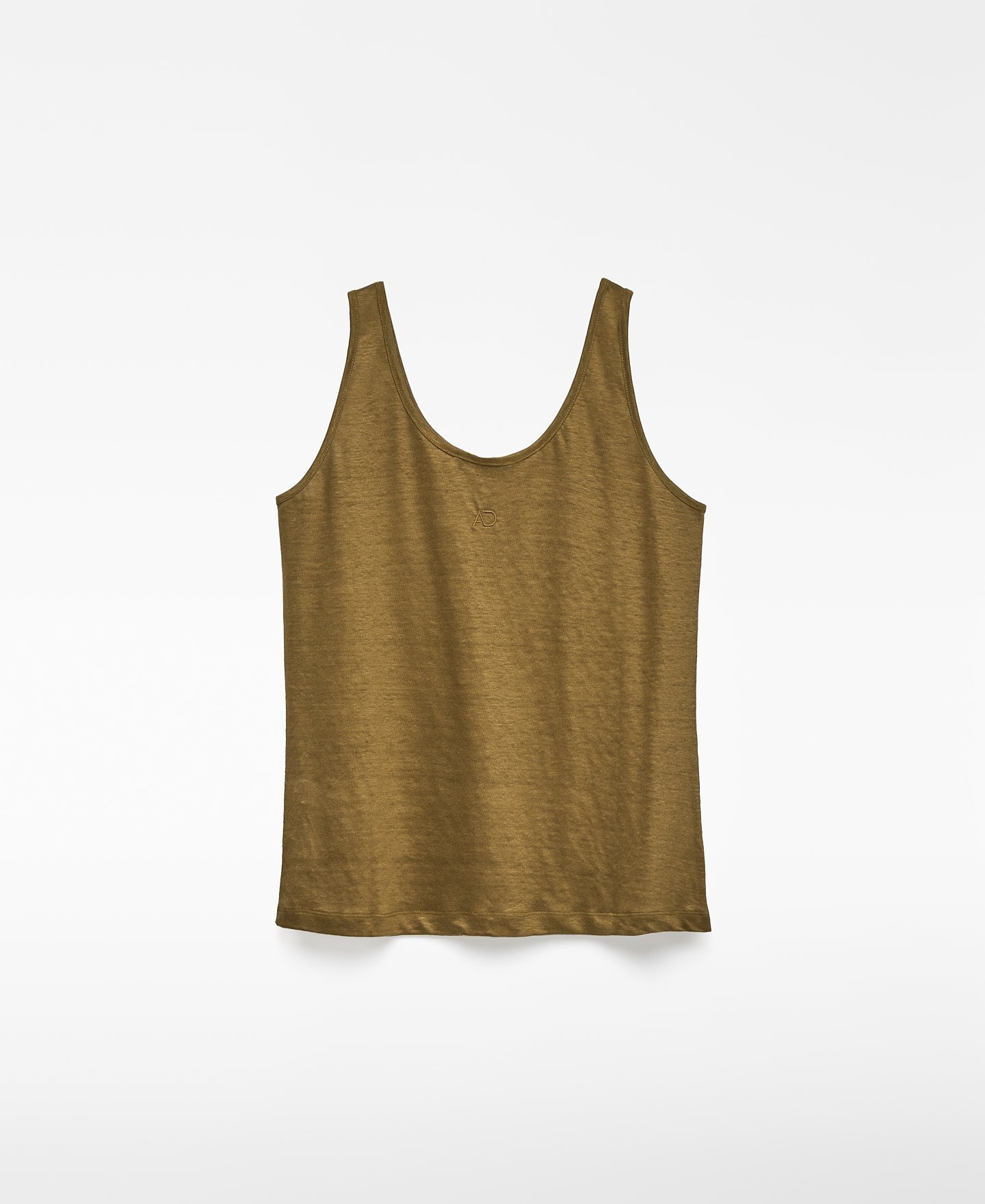 European linen sleeveless T-shirt woman image number 1
