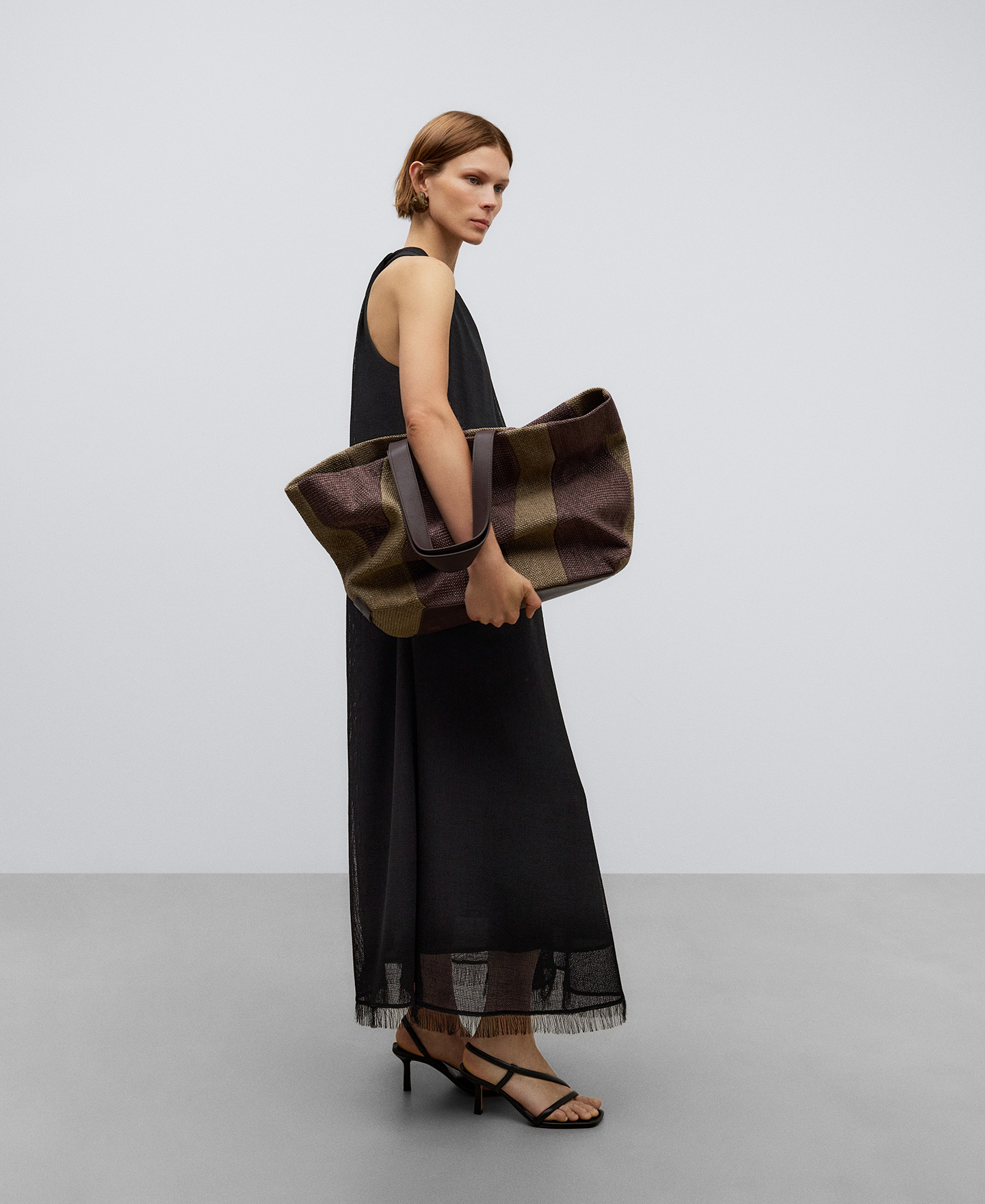Braided patchwork maxi shopper woman image number 4