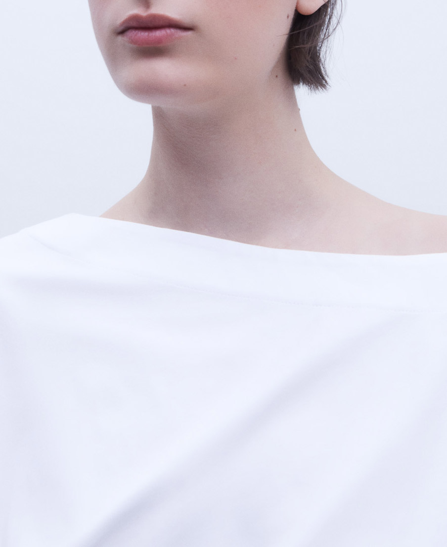 Japanese sleeve asymmetric t.-shirt image number 3