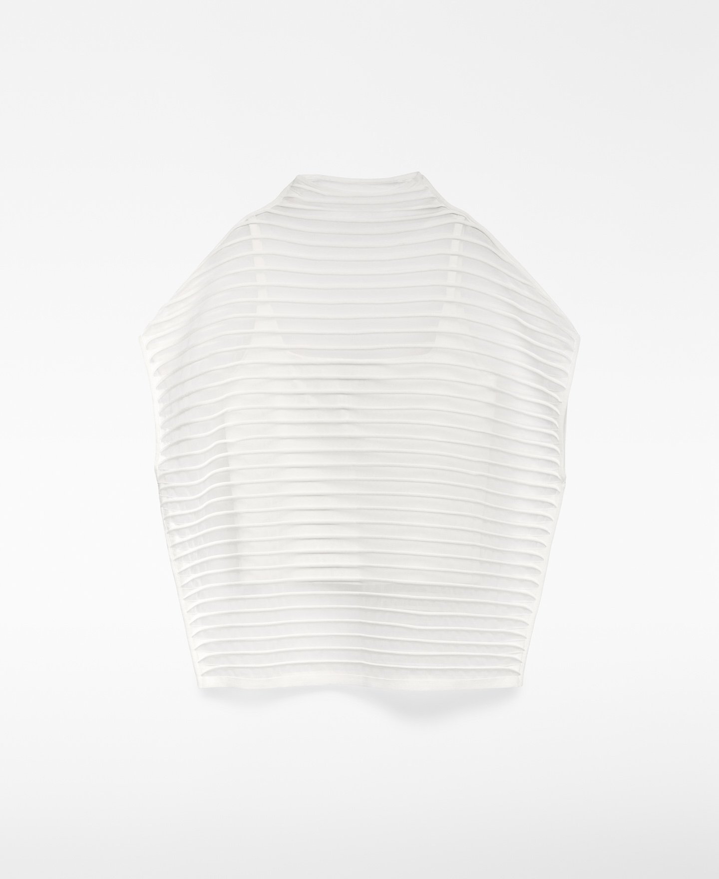 Sheer striped sweater woman image number 4