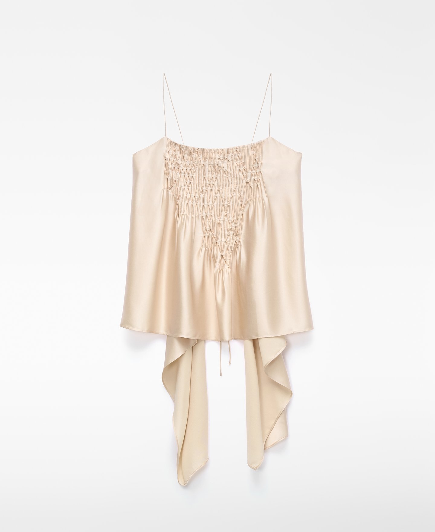 Tope acetinado com al&ccedil;as tipo colmeia image number 4