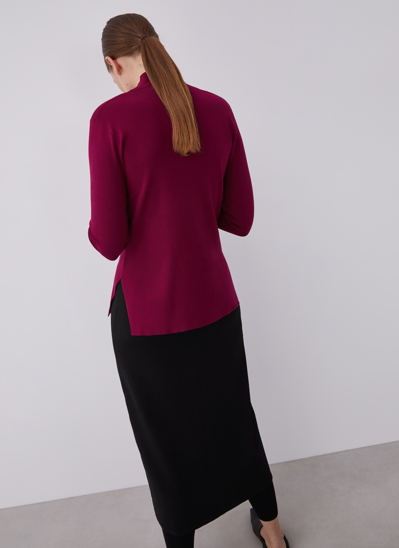 Jersey cuello Perkins en punto goma image number 1