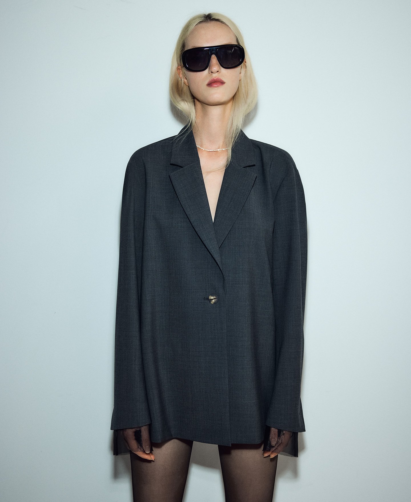 Blazer espalda cruzada mujer image number 0