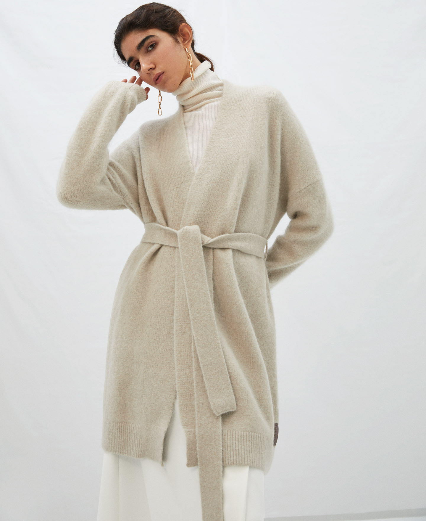 Long jacket without buttons image number 0