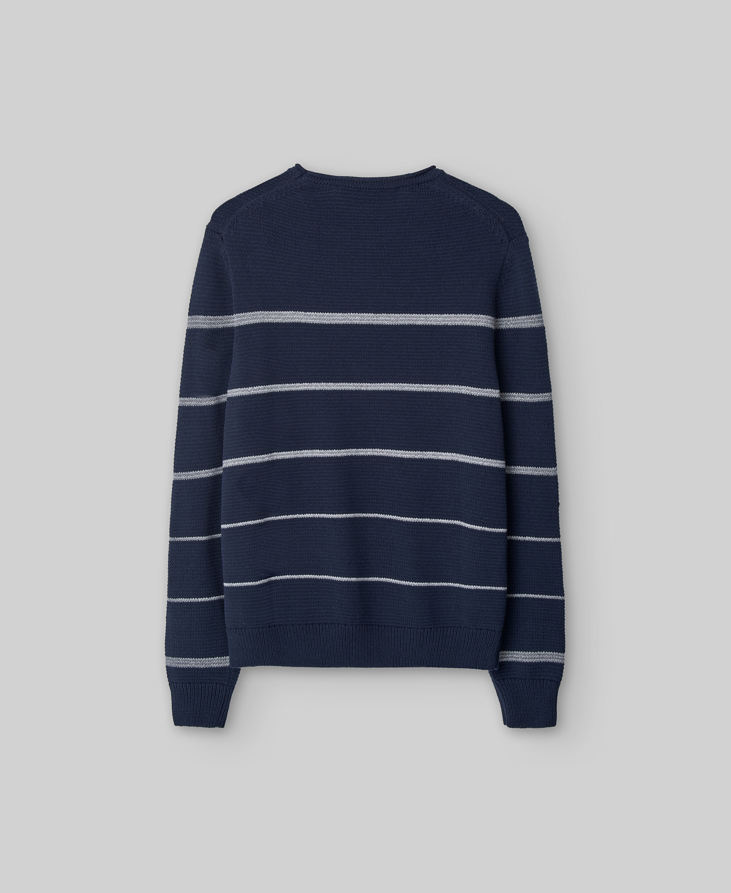 Navy blue striped sweater man image number 5
