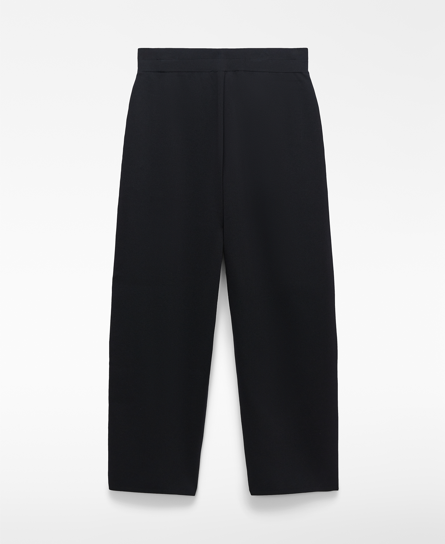 Knit barrel fit trousers image number 5