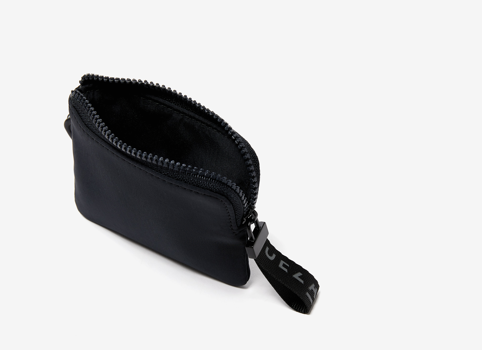 Nylon coin holder with logoed puller image number 1