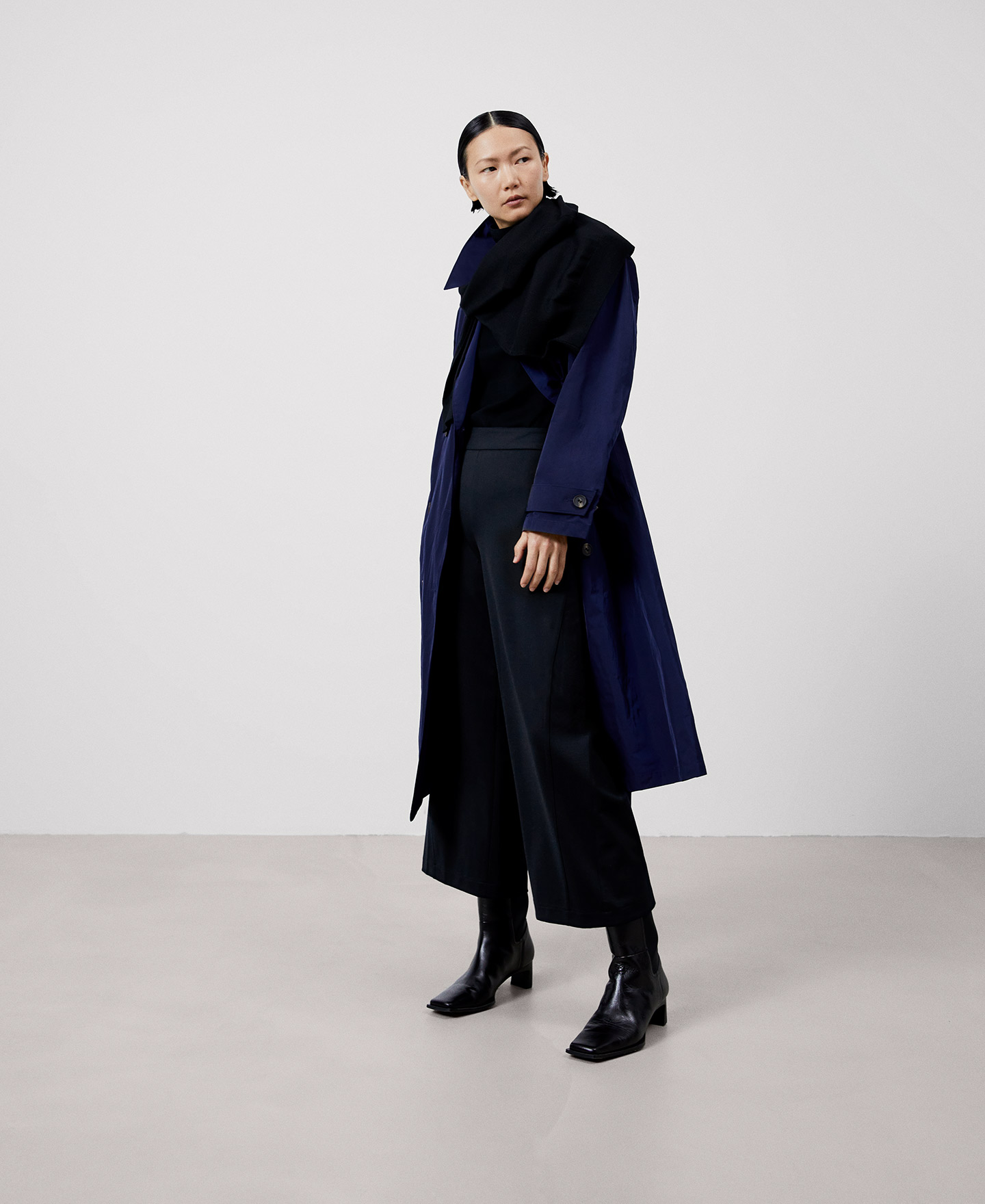 Recycled nylon culotte trousers image number 1