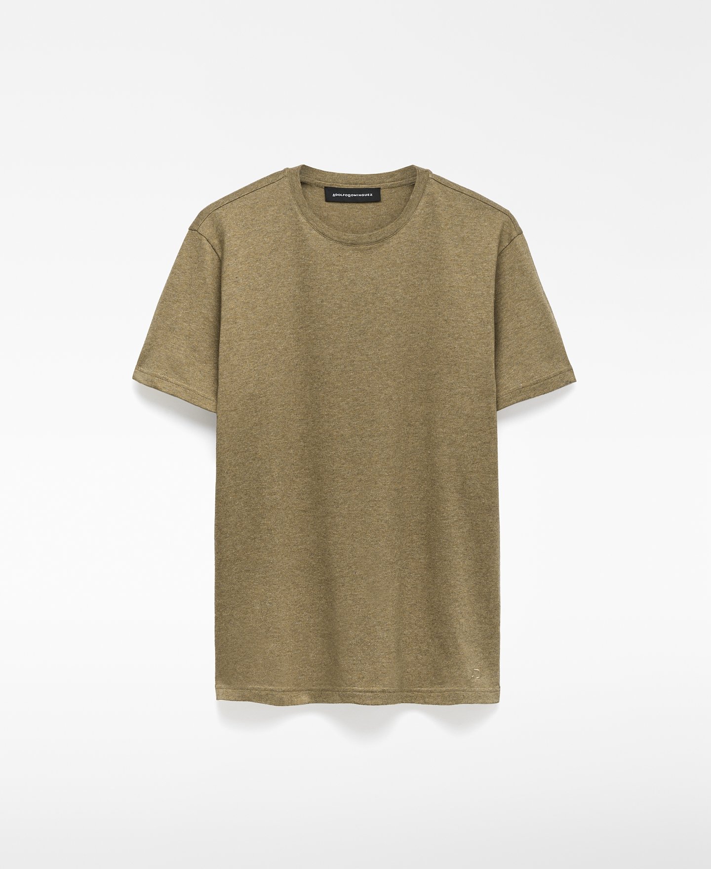 Camiseta jaspeada regular fit hombre image number 0