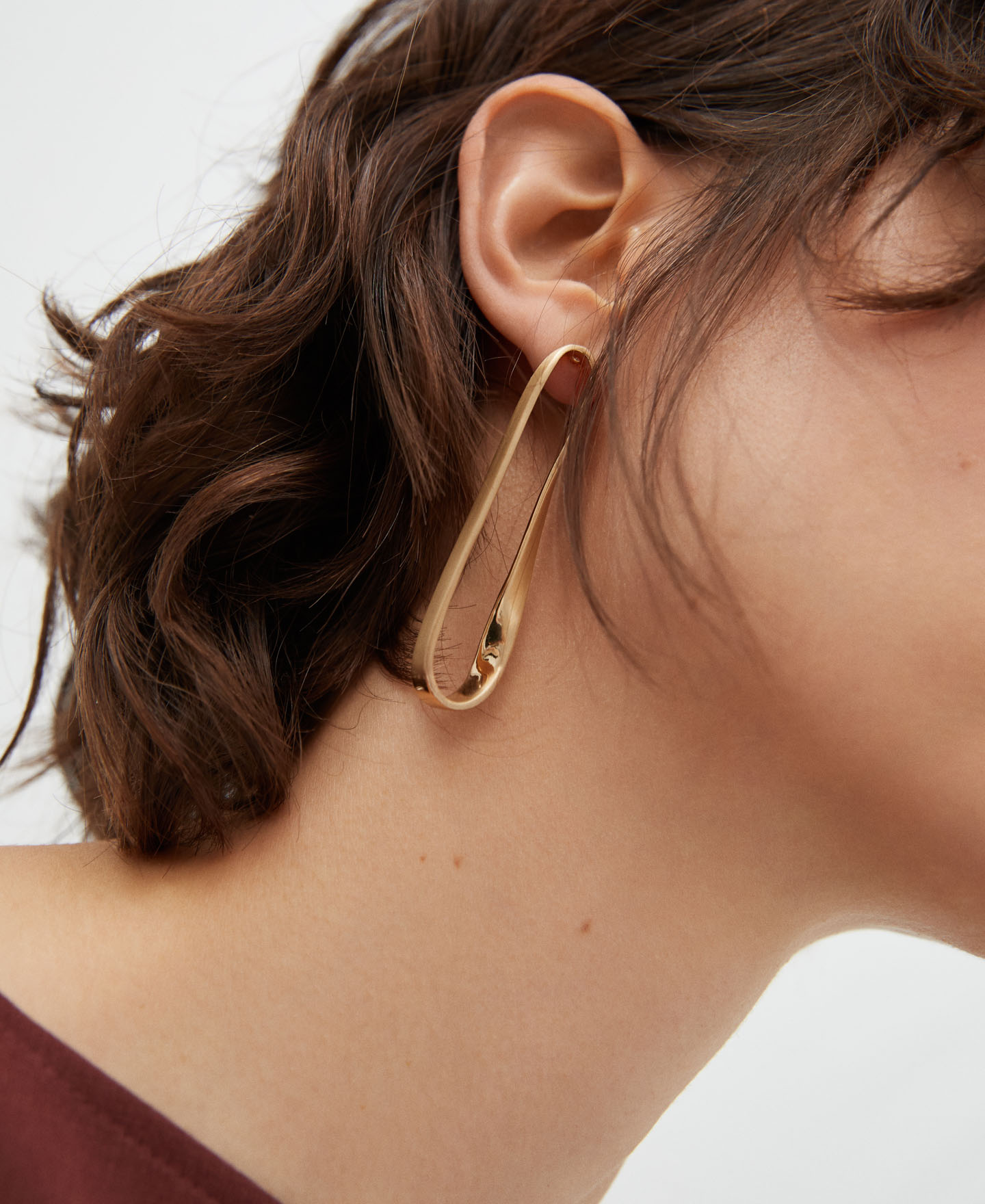Organic chain earrings image number 3