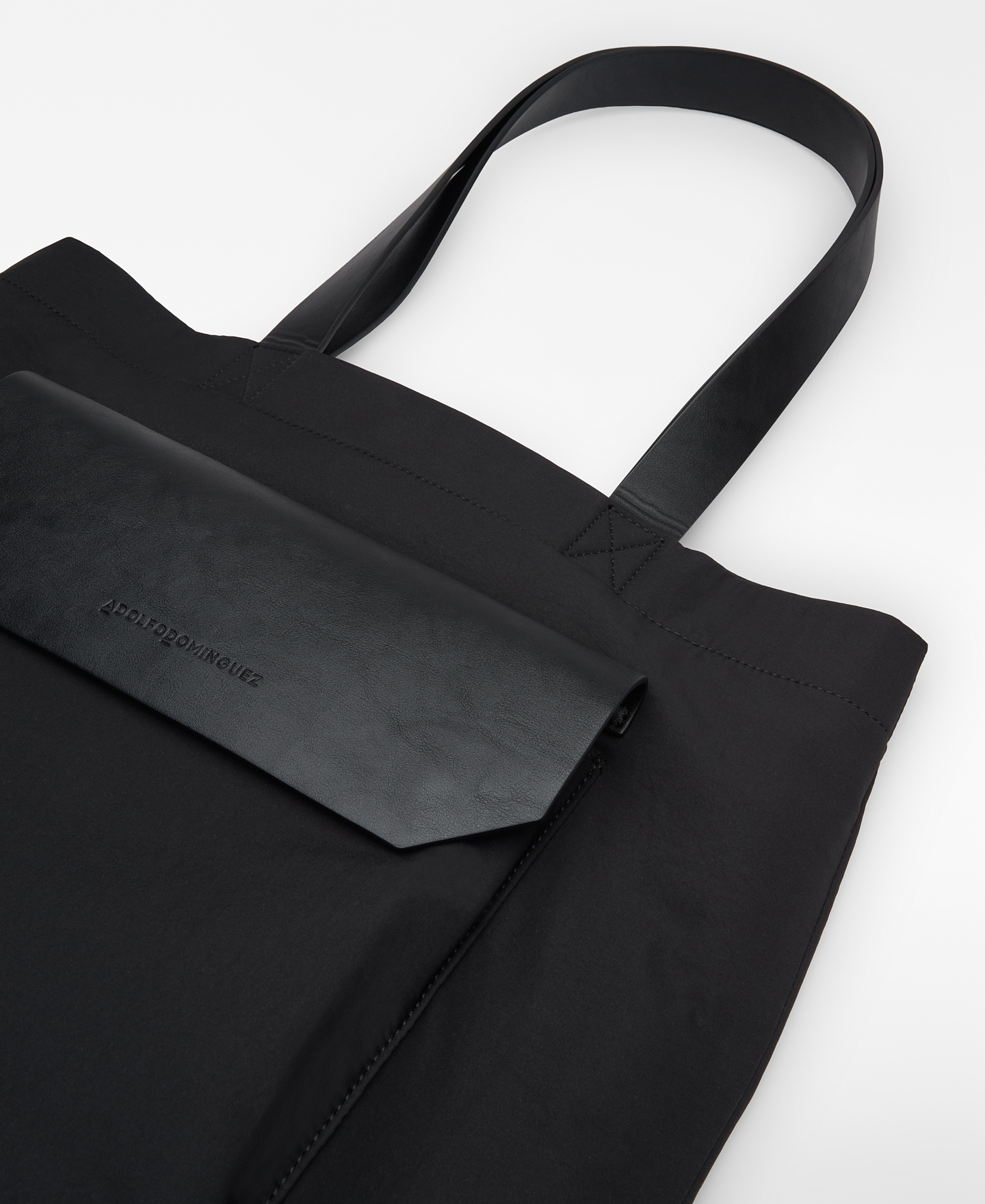 Nylon shopper with flap pocket image number 2