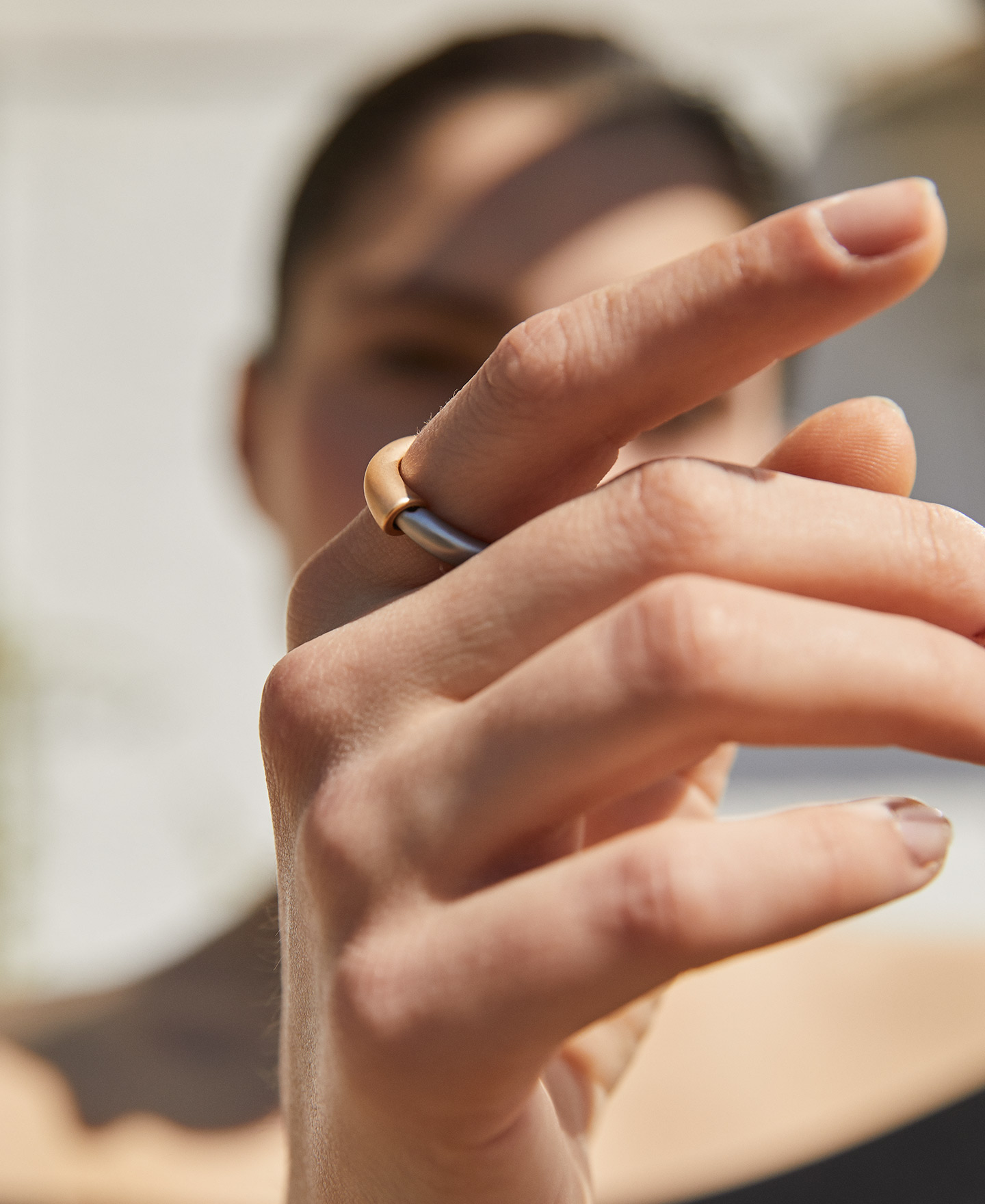 Anillo doble pieza mate image number 3
