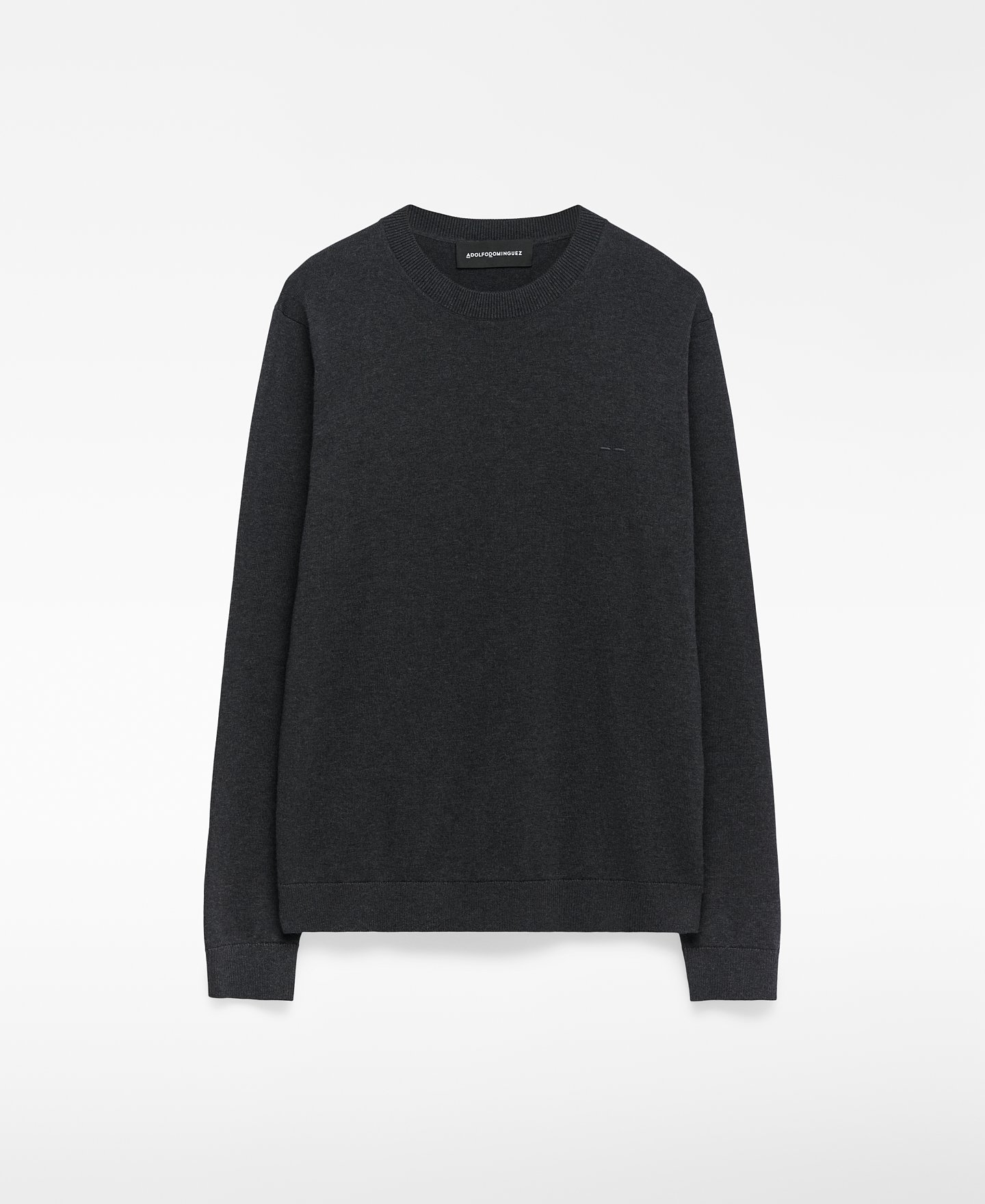 Regular fit crew collar sweater man image number 4