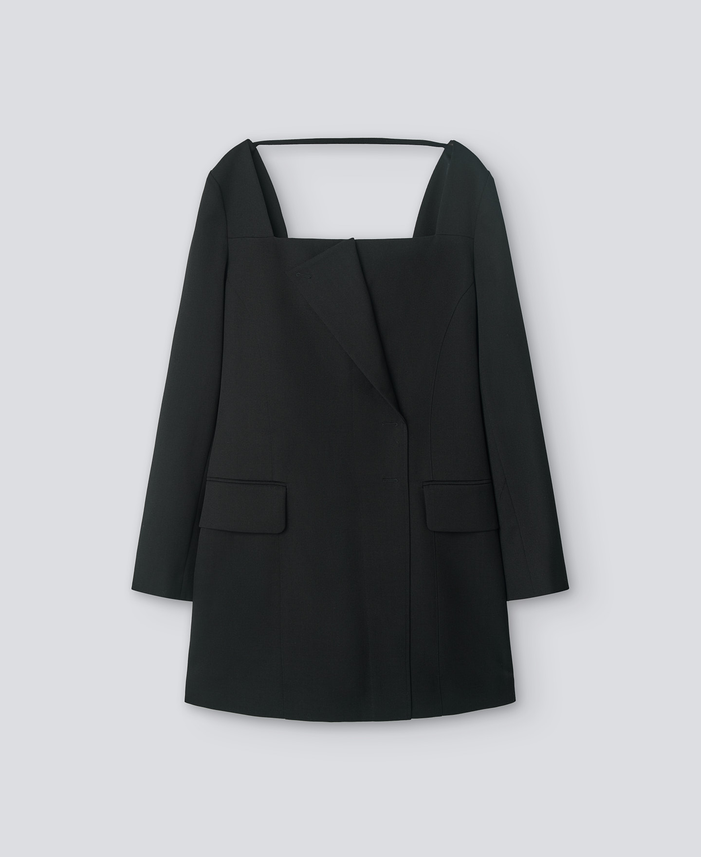 Black short dress woman image number 4
