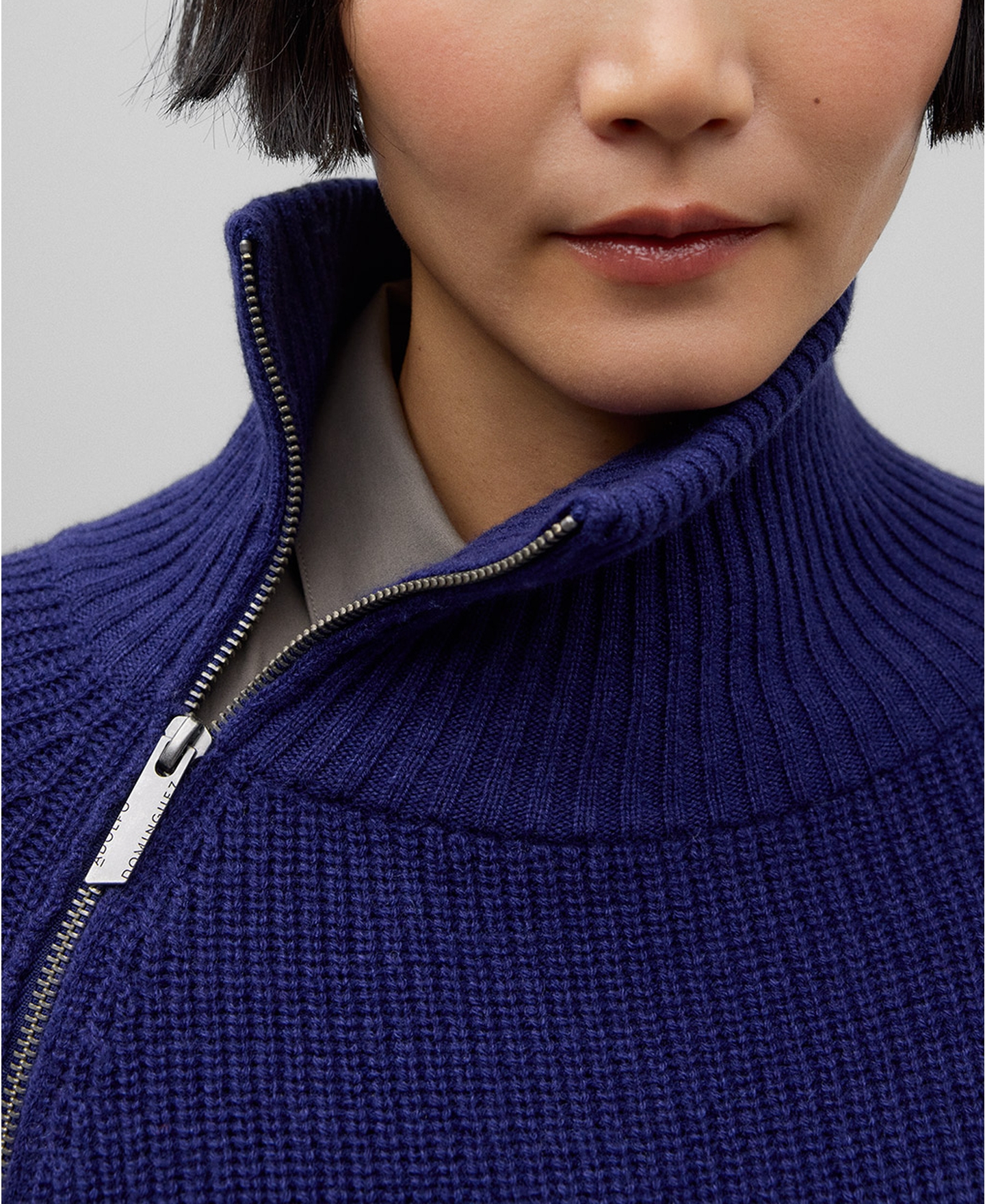 Jersey cuello chimenea cremallera mujer image number 3