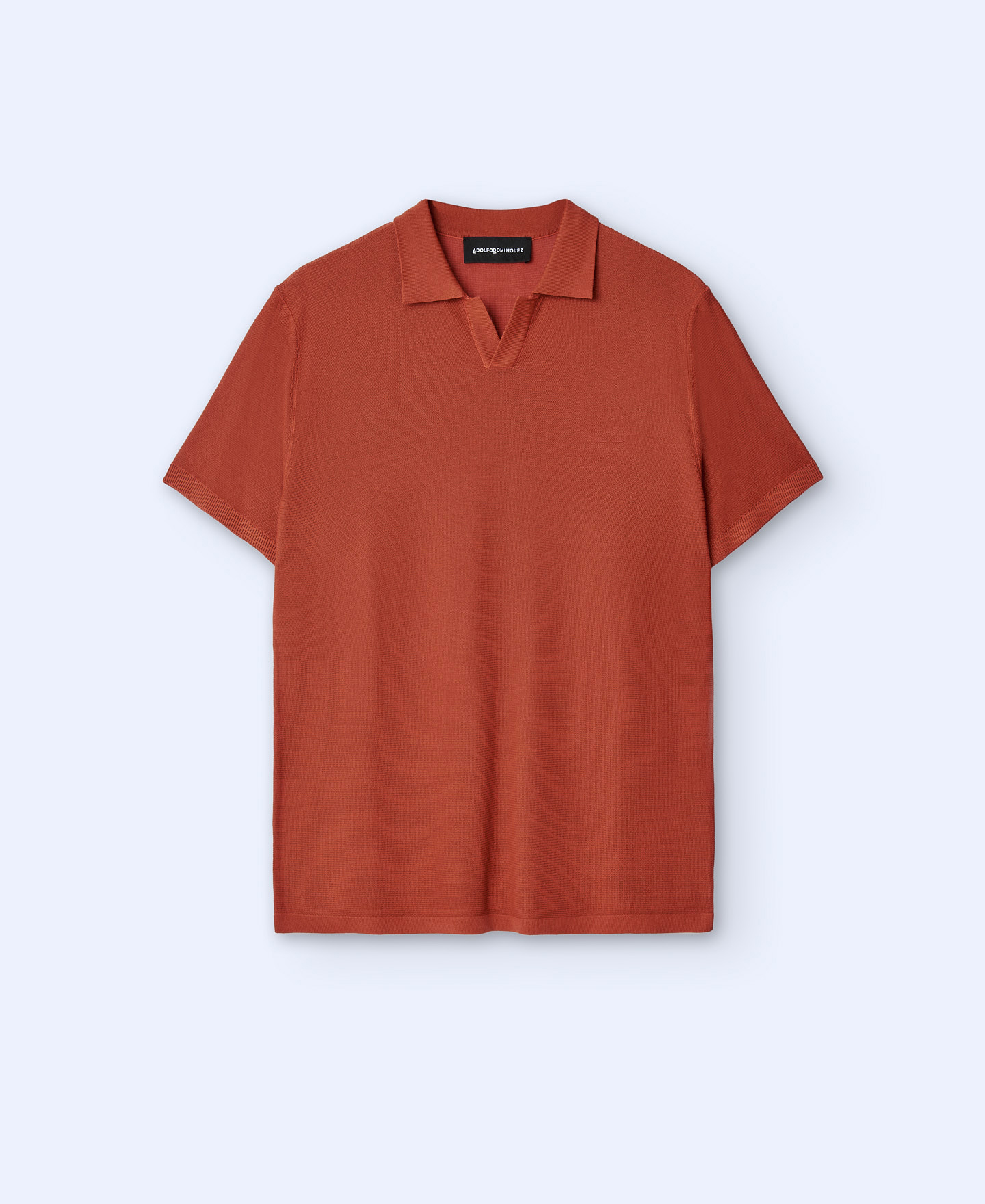 Regular fit buttonless polo shirt image number 4