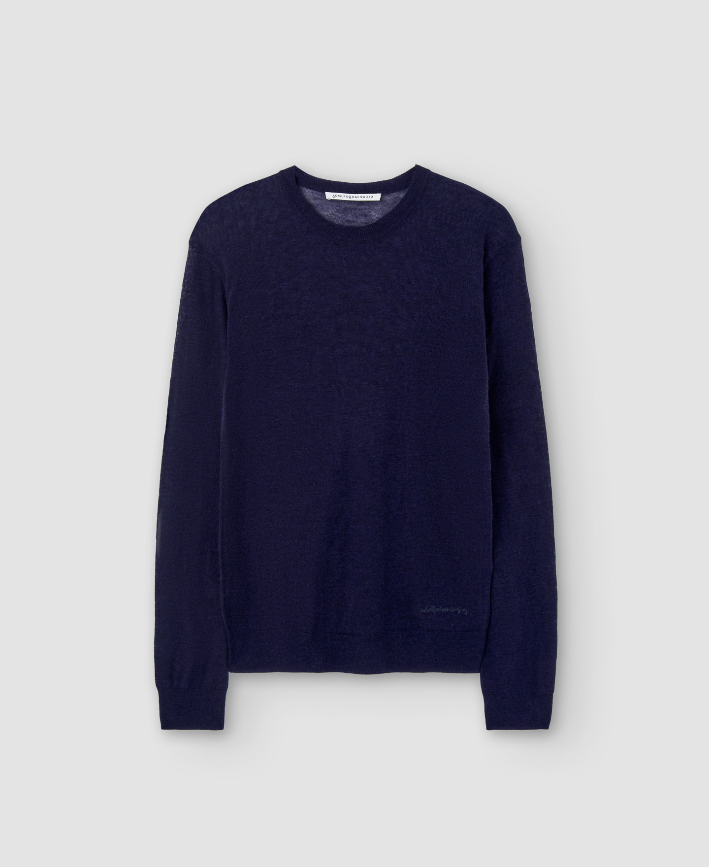 Merino wool crew neck sweater image number 4