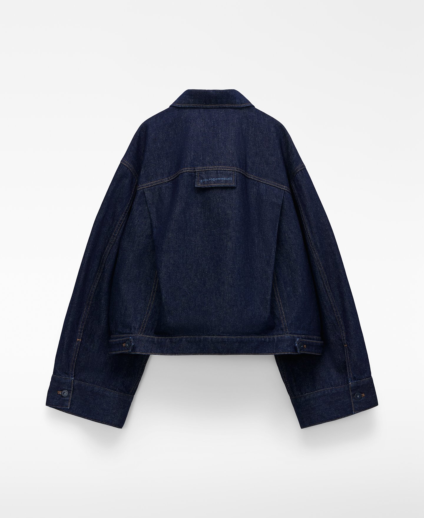 Chaqueta boxy denim algod&oacute;n image number 5