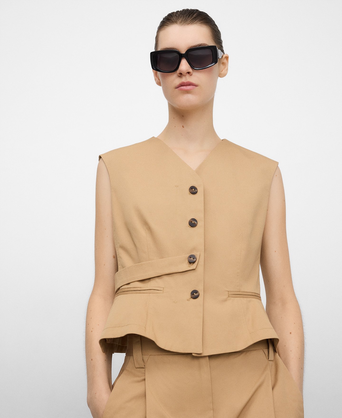 Chaleco sastre trabilla algod&oacute;n org&aacute;nico image number 0