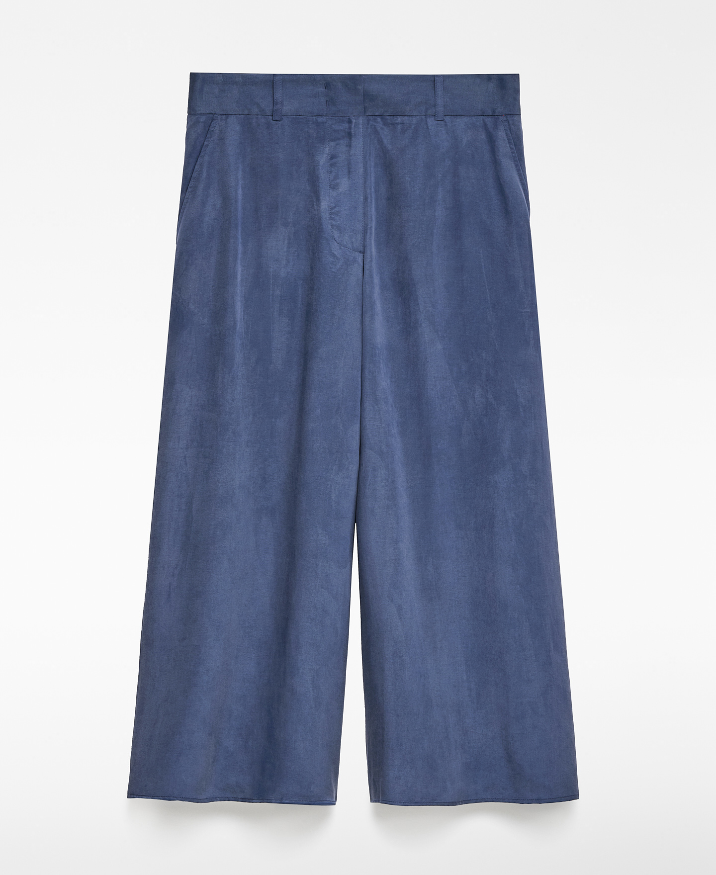 Blue culotte trousers woman image number 4