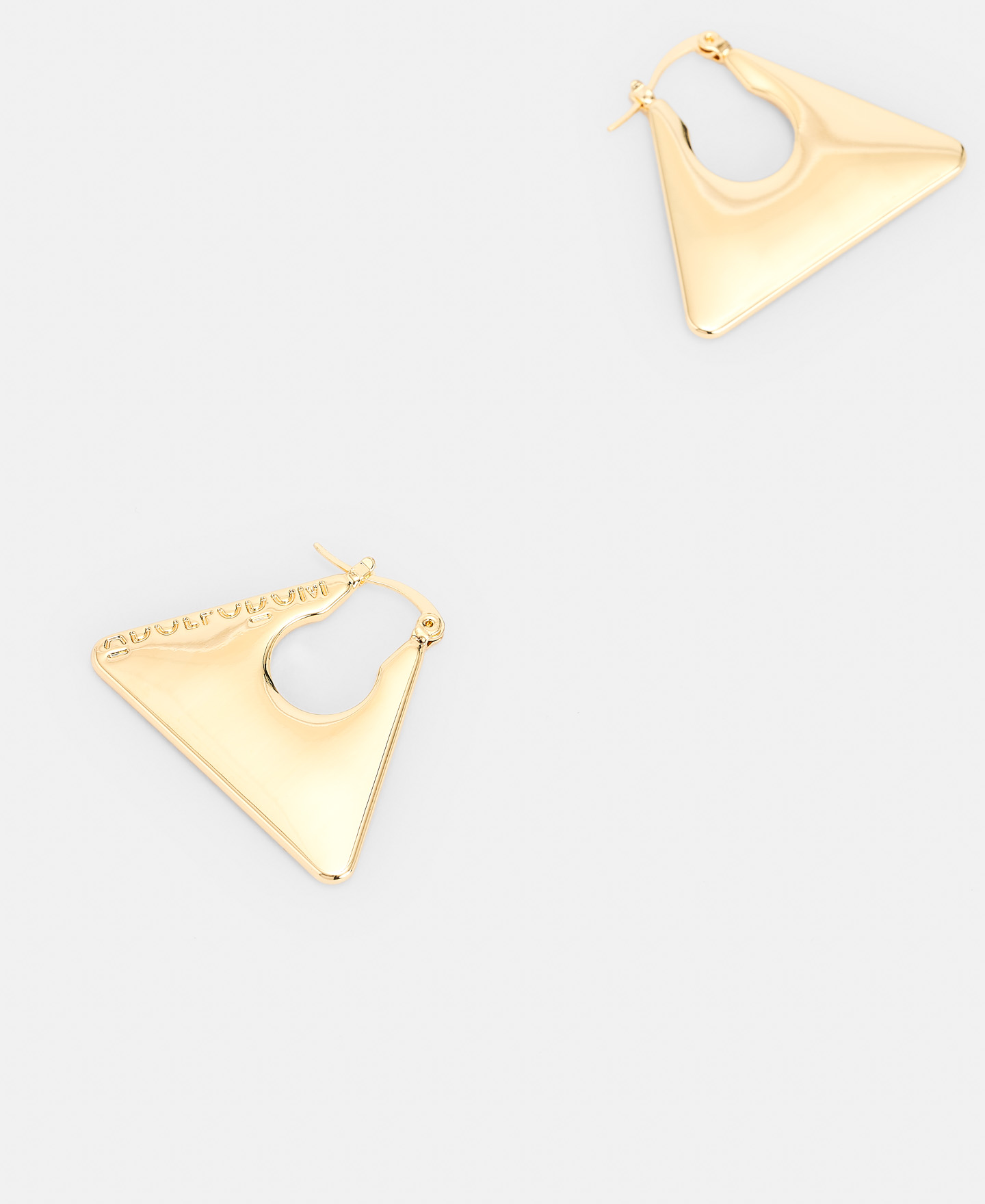 Zinc triangular earrings image number 1